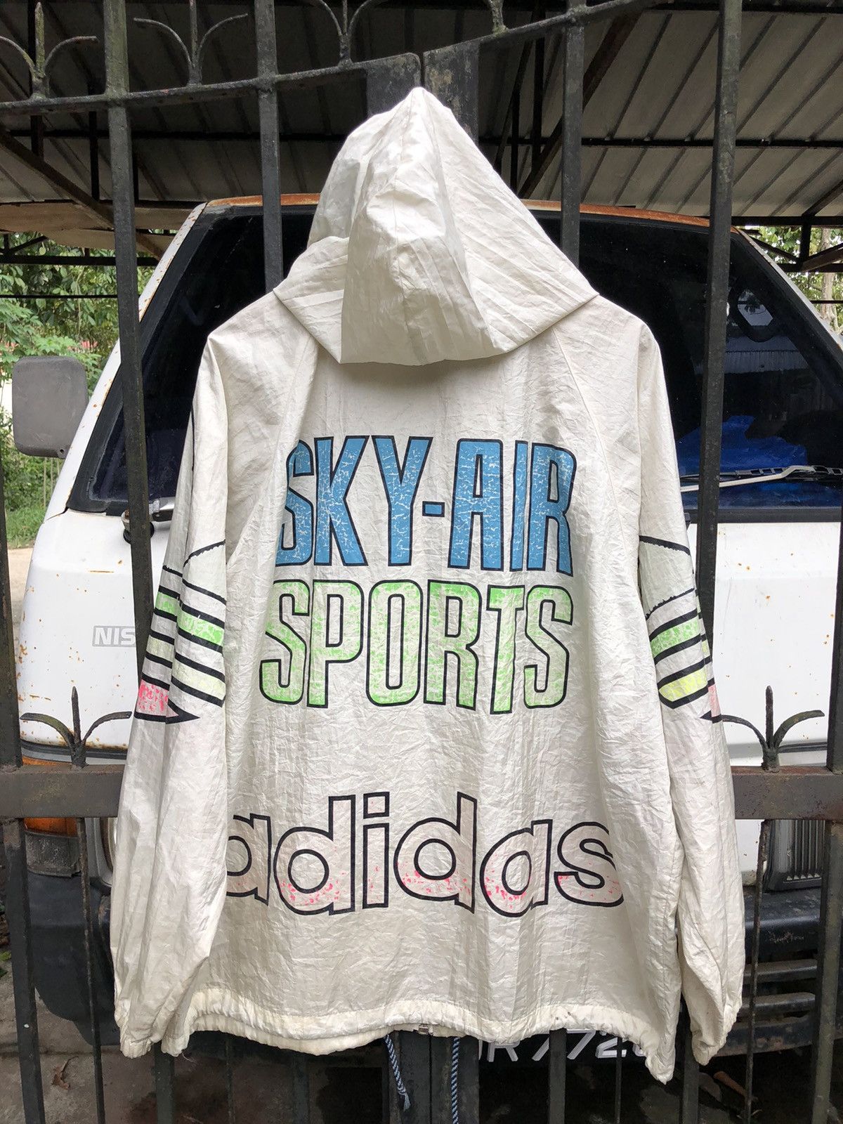 Rare Vintage Adidas Sky Air Sports Windbreaker Jacket