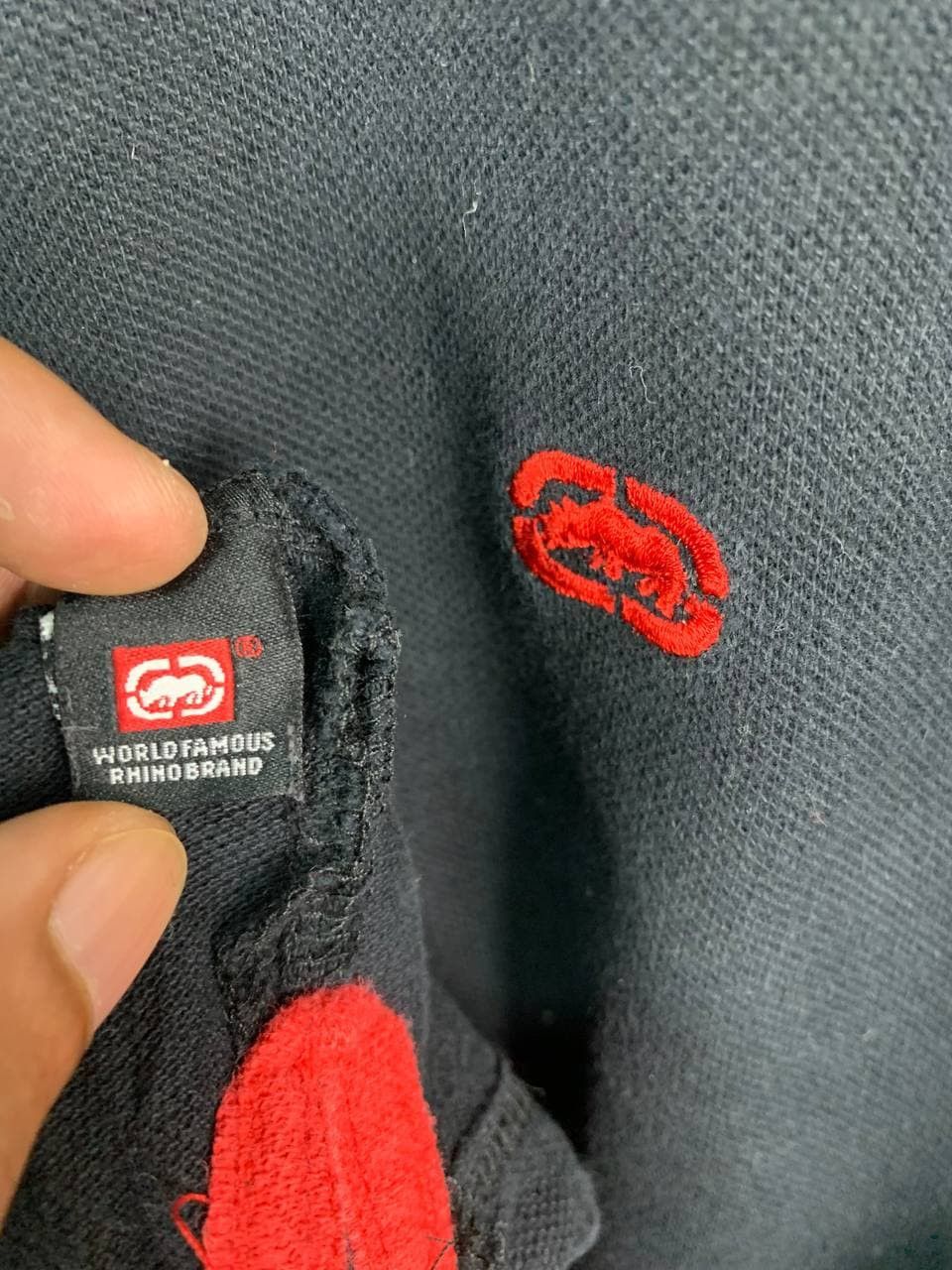 Ecko Unltd. Vtg Ecko Unlimited Embroided Logo Essential Polo Tee Size US XL / EU 56 / 4 - 4 Thumbnail