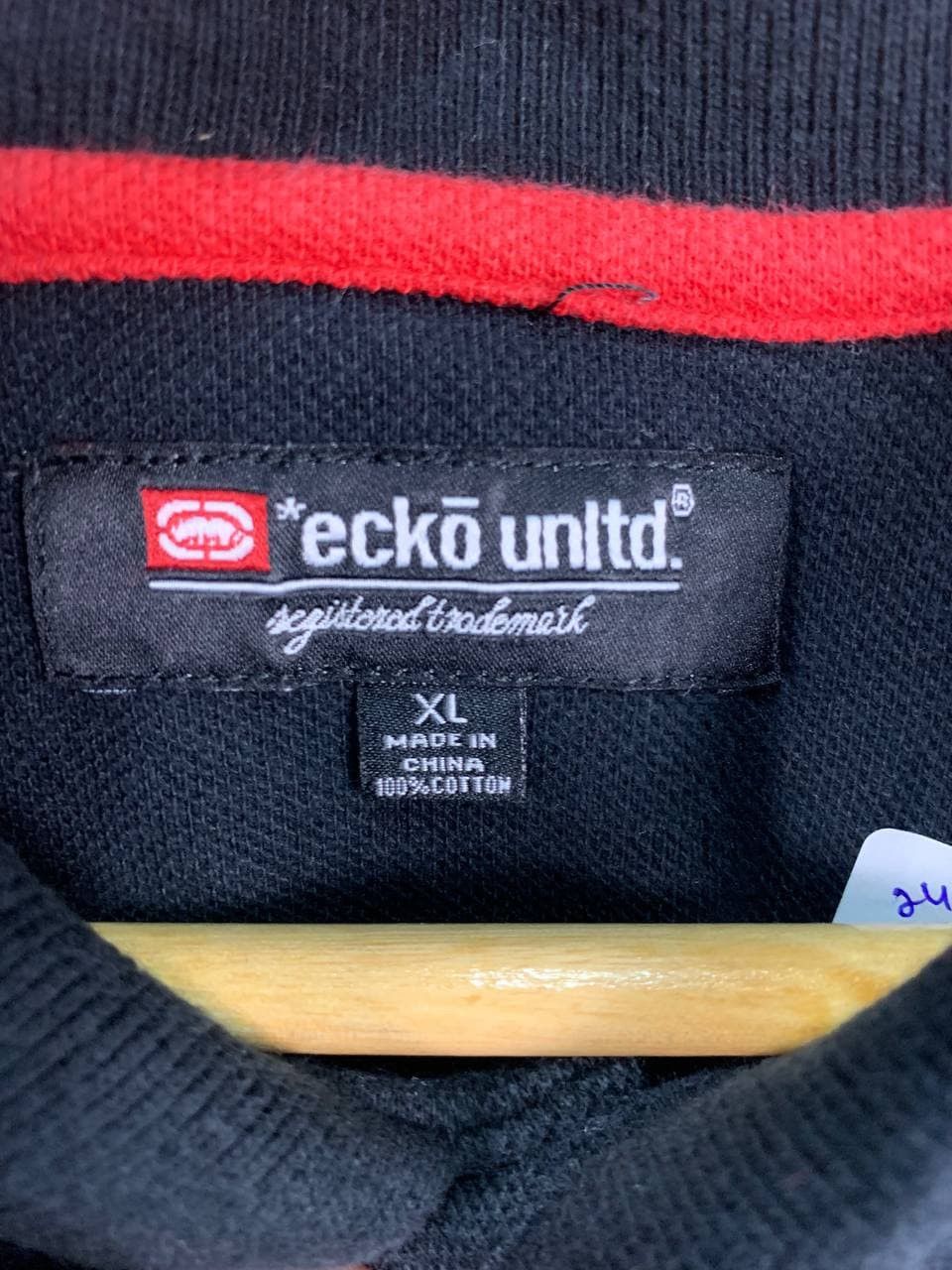 Ecko Unltd. Vtg Ecko Unlimited Embroided Logo Essential Polo Tee Size US XL / EU 56 / 4 - 2 Thumbnail