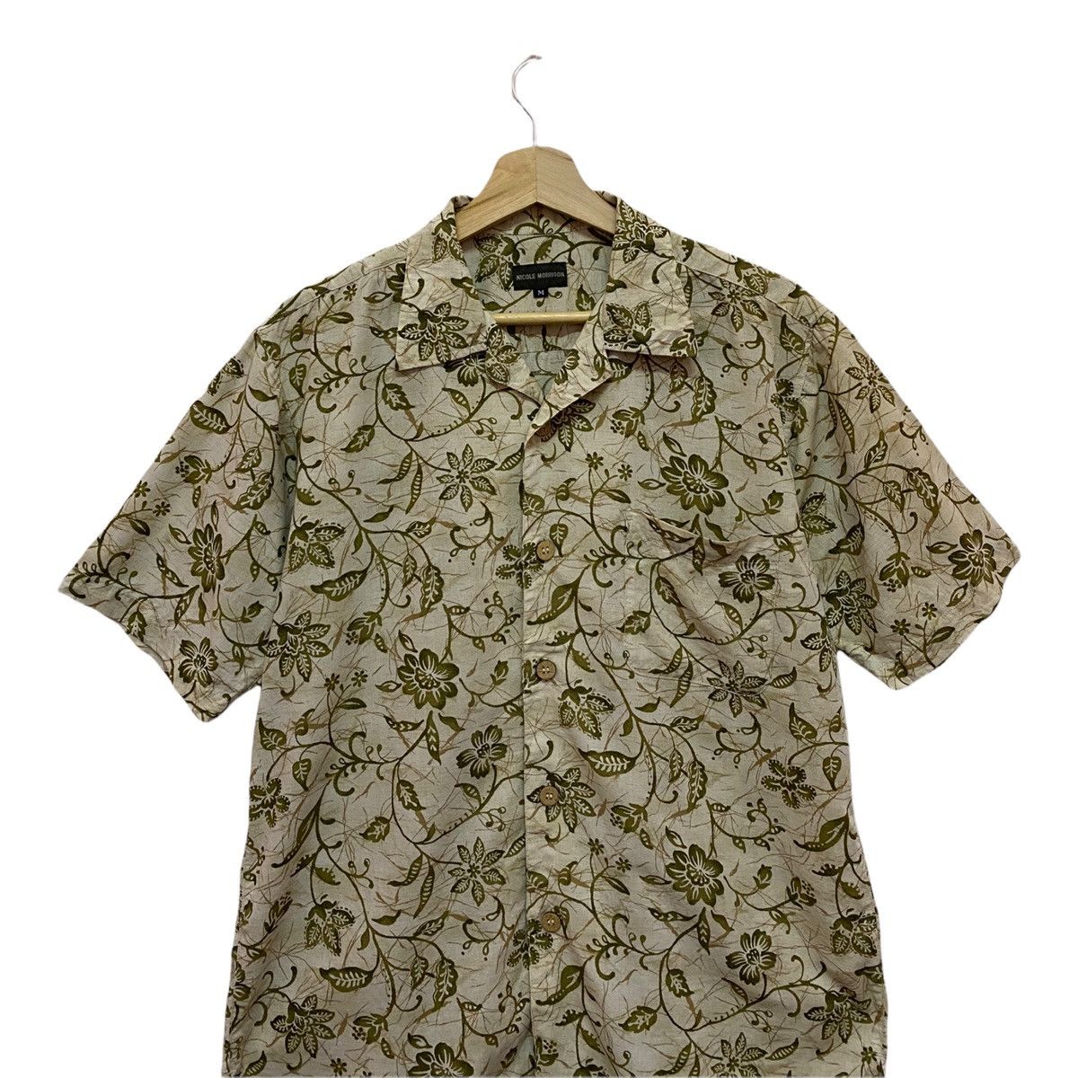 Vintage ALOHA🏖NICOLE MORRISON HAWAII SUMMER FLORAL CAMP SHIRT Size US M / EU 48-50 / 2 - 4 Thumbnail