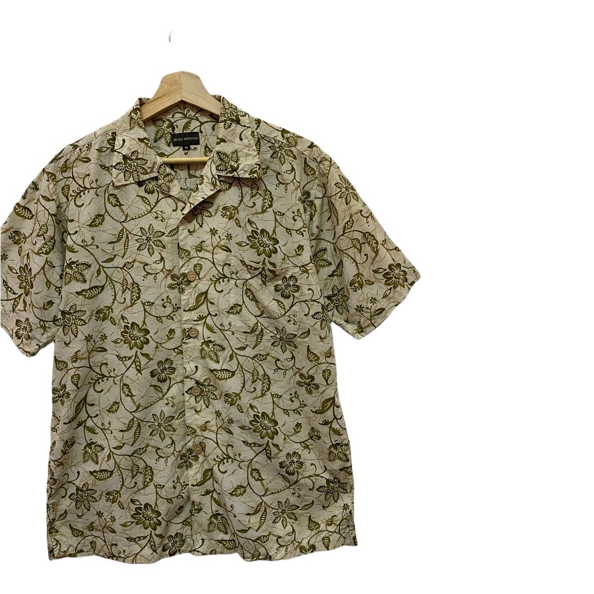 Vintage ALOHA🏖NICOLE MORRISON HAWAII SUMMER FLORAL CAMP SHIRT Size US M / EU 48-50 / 2 - 6 Thumbnail