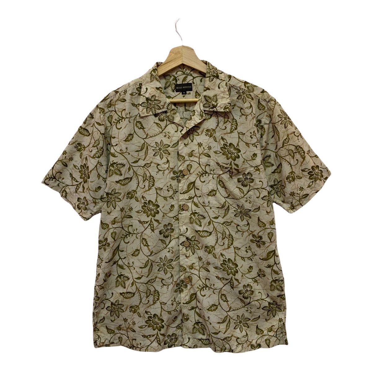 Vintage ALOHA🏖NICOLE MORRISON HAWAII SUMMER FLORAL CAMP SHIRT Size US M / EU 48-50 / 2 - 1 Thumbnail
