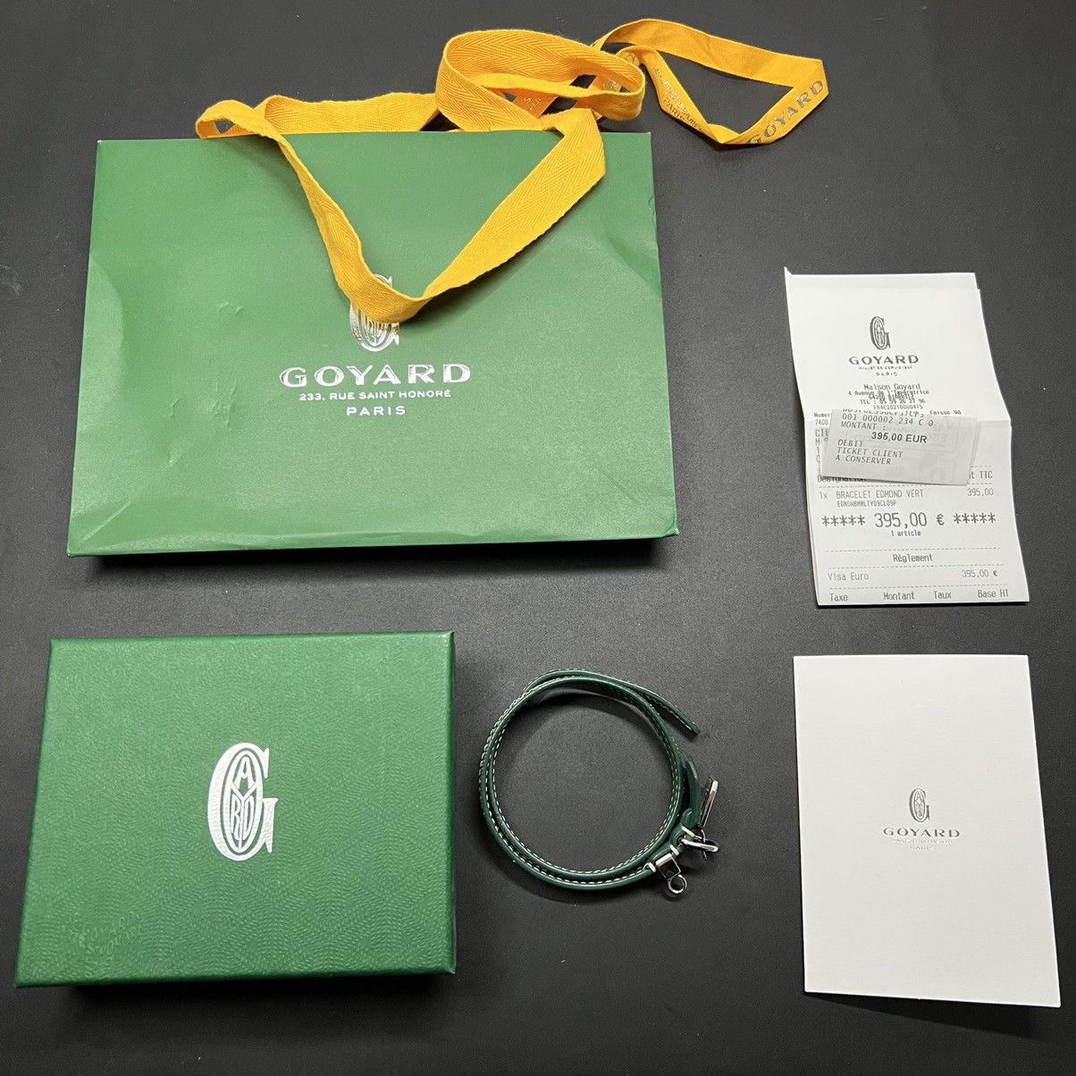 Goyard Bracelet Edmond Goyard vert Grailed
