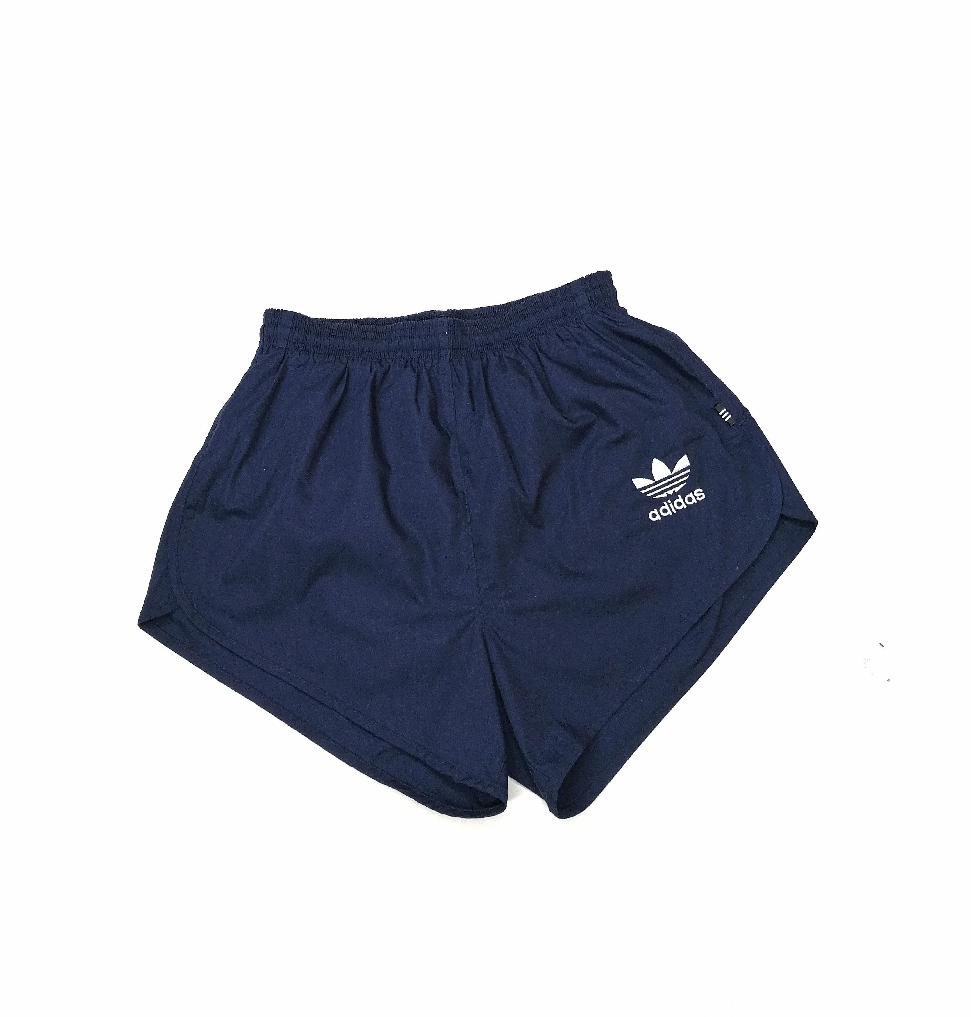 Adidas × Vintage Vintage Adidas Shorts Running Navy Blue Size US 32 / EU 48 - 2 Thumbnail
