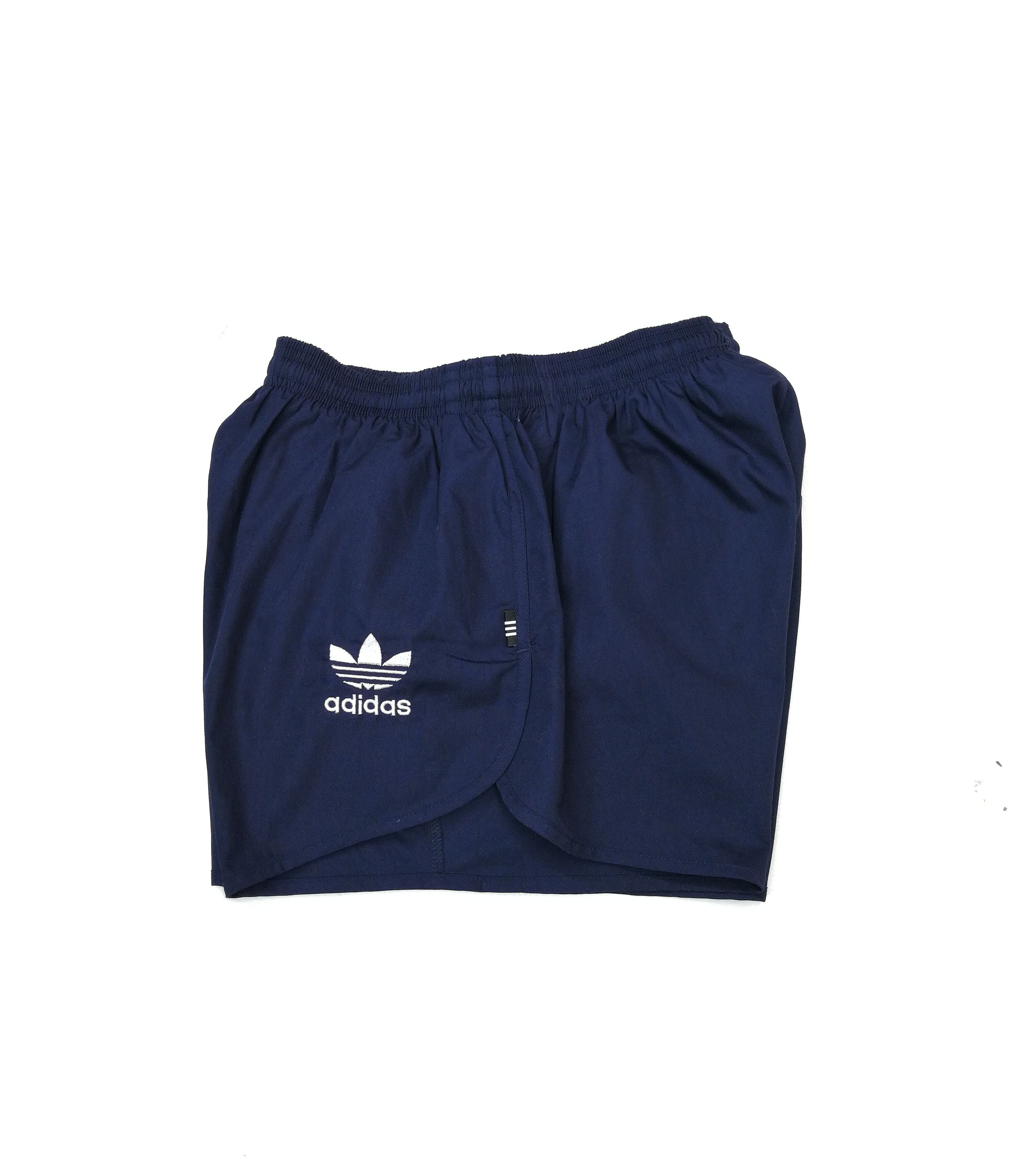 Adidas × Vintage Vintage Adidas Shorts Running Navy Blue Size US 32 / EU 48 - 3 Thumbnail