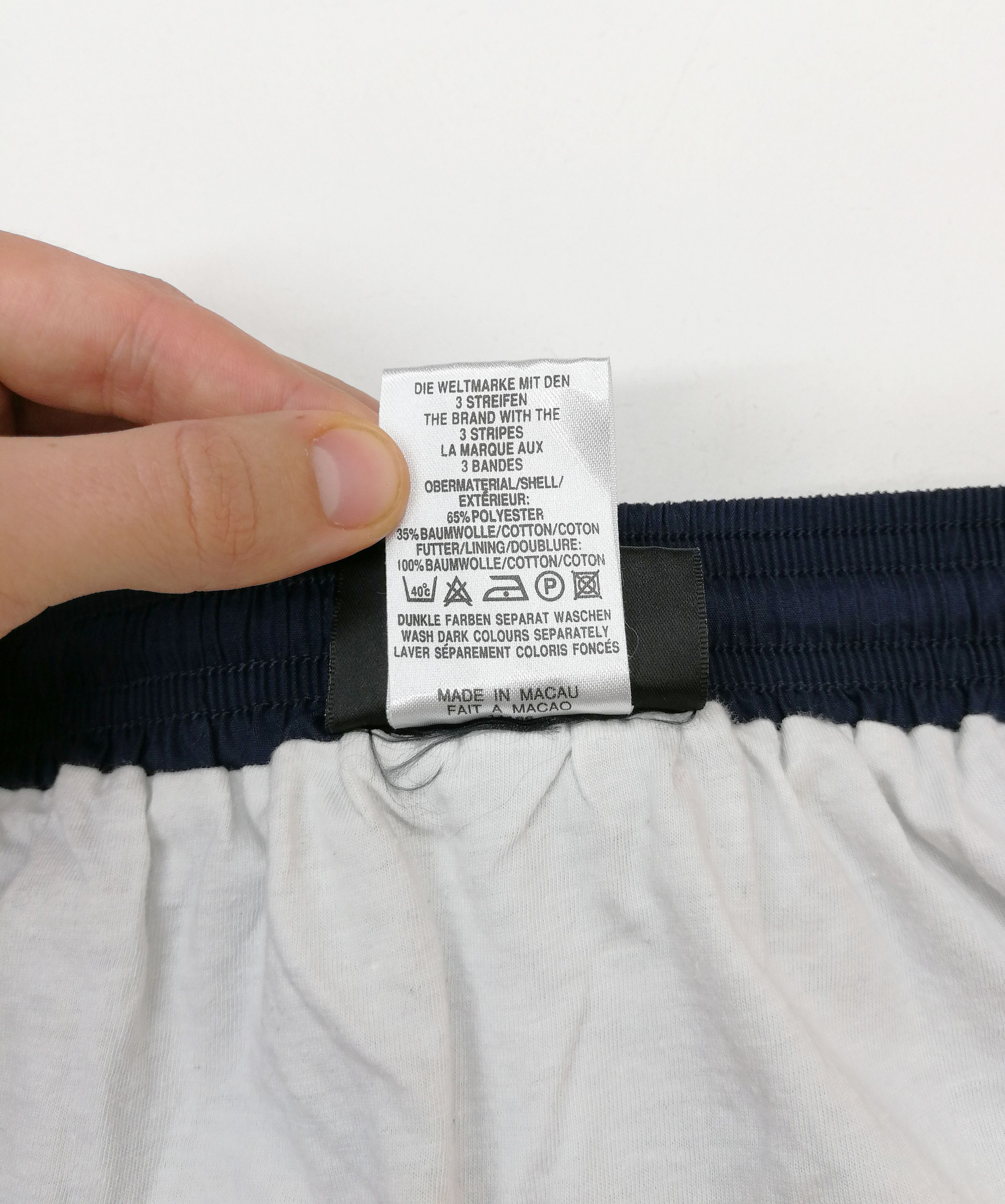 Adidas × Vintage Vintage Adidas Shorts Running Navy Blue Size US 32 / EU 48 - 12 Thumbnail