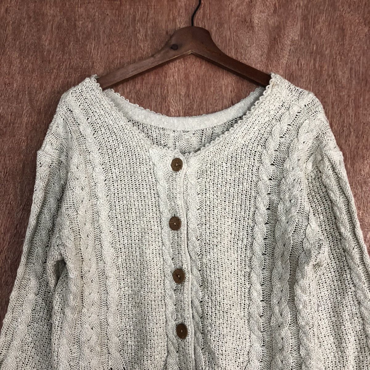 Homespun Knitwear DLL Japan Brand Grey Shag Shaggy Knitwear #c609 Size US S / EU 44-46 / 1 - 8 Thumbnail