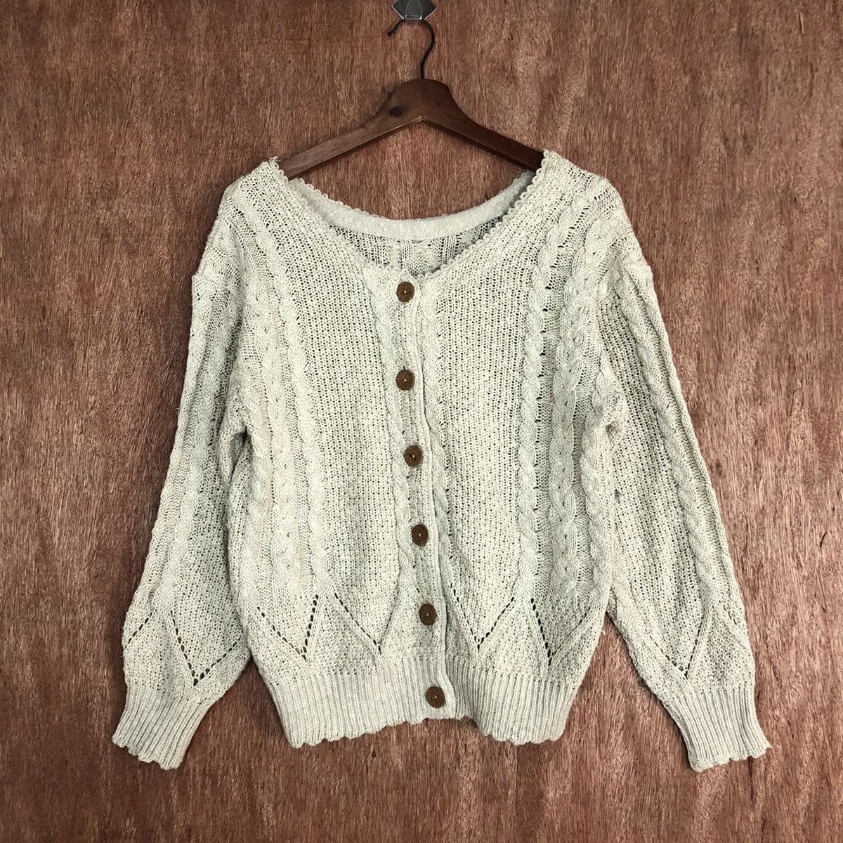 Homespun Knitwear DLL Japan Brand Grey Shag Shaggy Knitwear #c609 Size US S / EU 44-46 / 1 - 1 Thumbnail