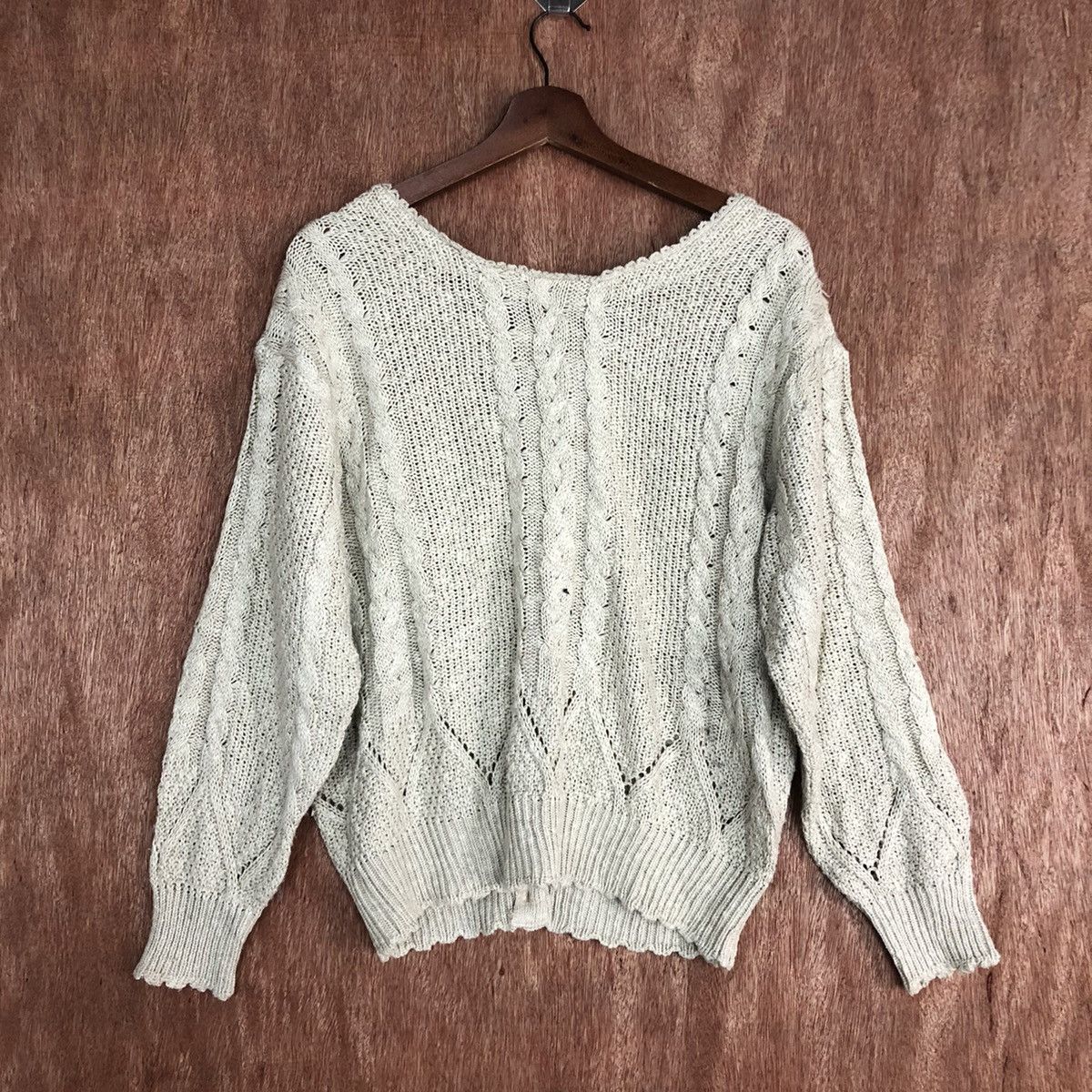 Homespun Knitwear DLL Japan Brand Grey Shag Shaggy Knitwear #c609 Size US S / EU 44-46 / 1 - 9 Thumbnail