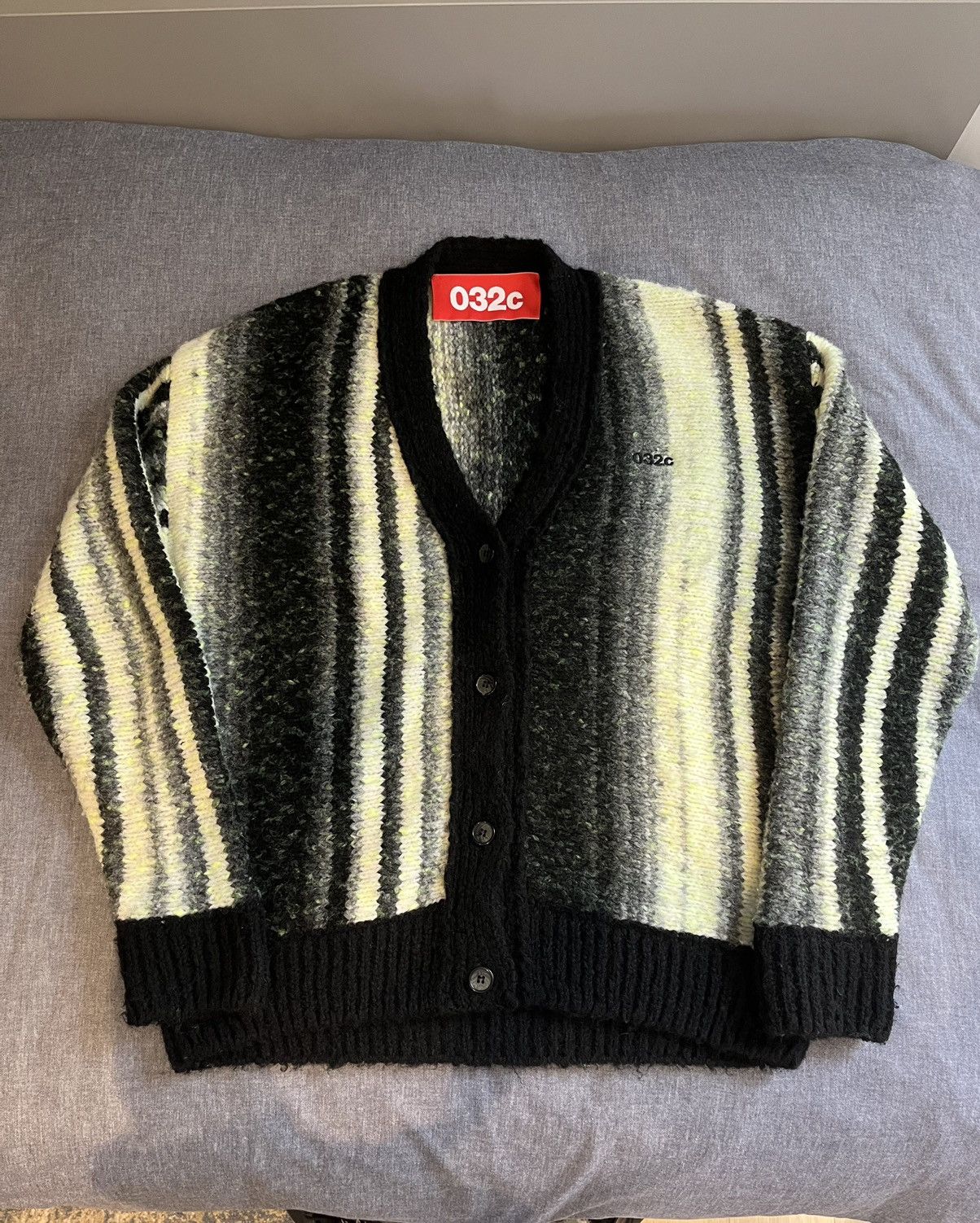 032c 032c Wool Pixel Cardigan | Grailed