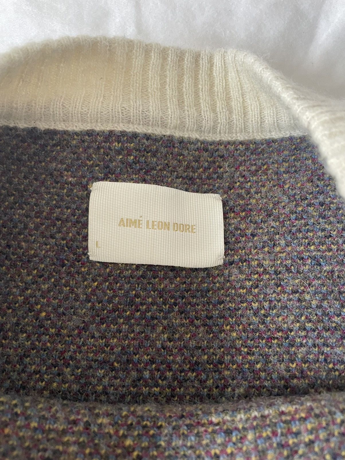 Aime Leon Dore Aime Leon Dore FW20 Molina Tape Up Sweater Size US L / EU 52-54 / 3 - 4 Thumbnail