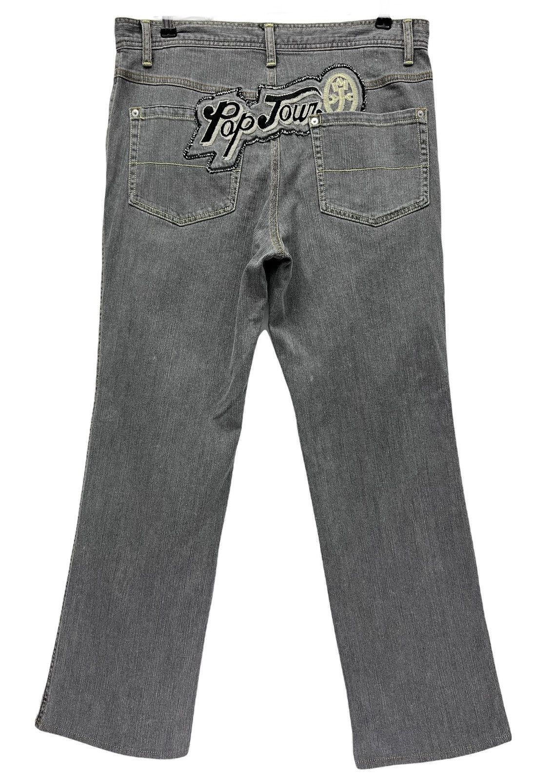 Art Comes First Vtg JC DE CASTELBAJAC Embroidery Pop Town Stretch Denim Size US 32 / EU 48 - 2 Thumbnail
