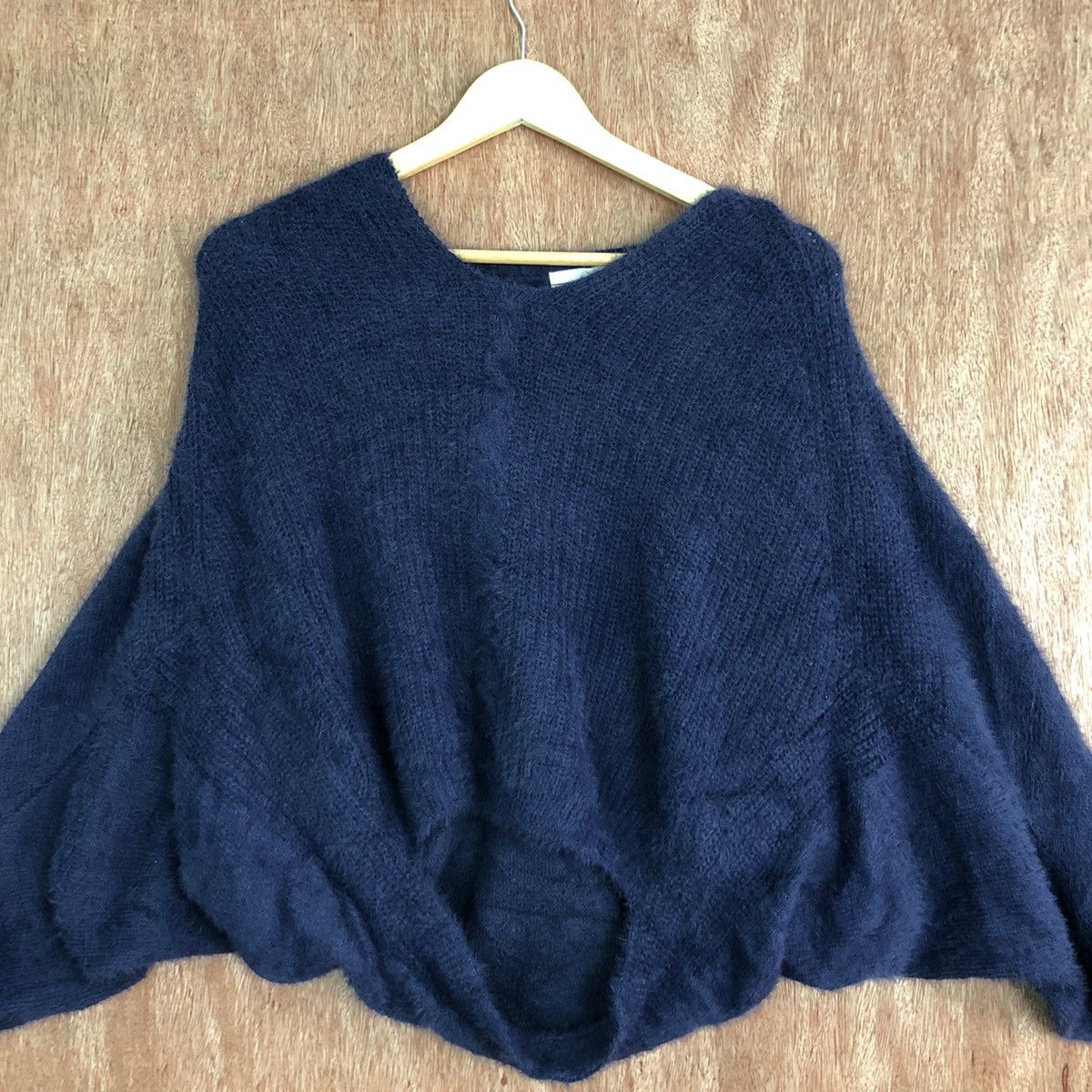 Homespun Knitwear DLL Silent Worth Dark Blue Mohair Knitwear #c363 Size US M / EU 48-50 / 2 - 3 Thumbnail