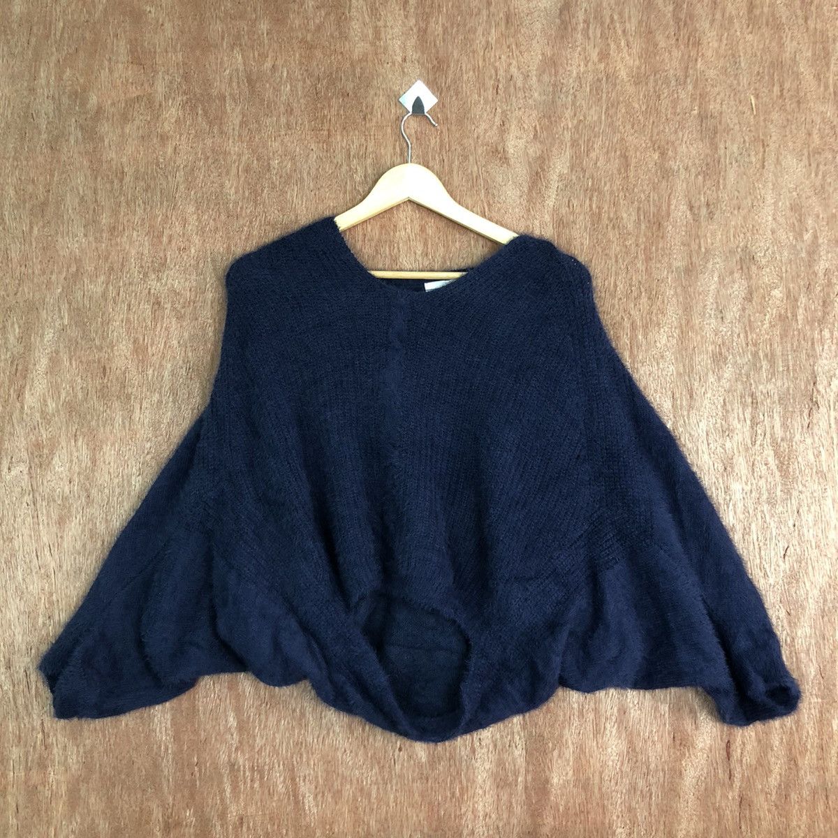 Homespun Knitwear DLL Silent Worth Dark Blue Mohair Knitwear #c363 Size US M / EU 48-50 / 2 - 1 Thumbnail