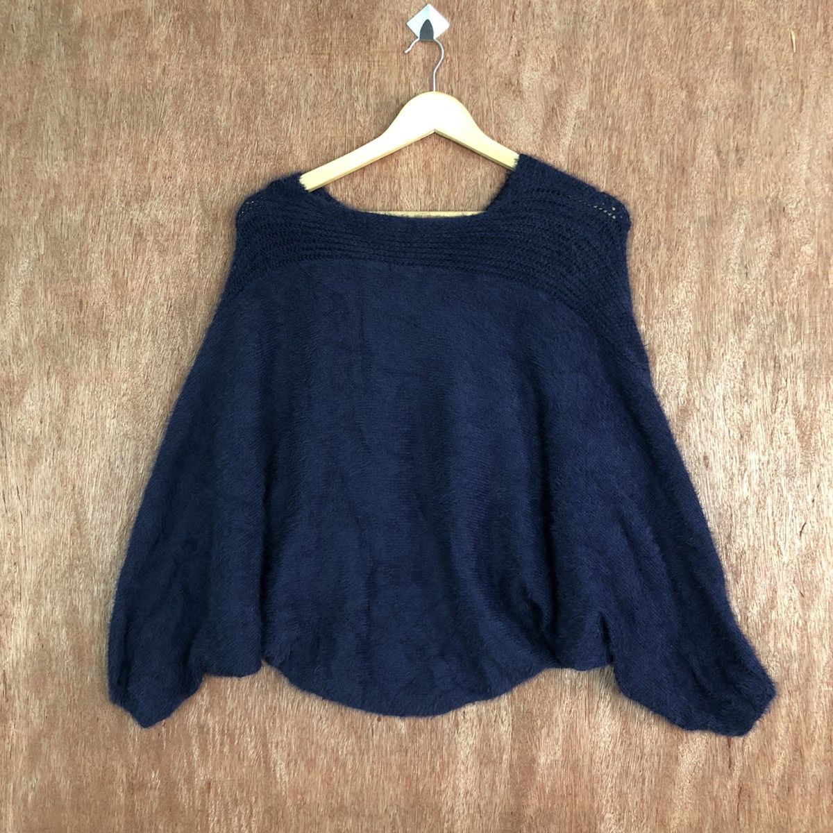 Homespun Knitwear DLL Silent Worth Dark Blue Mohair Knitwear #c363 Size US M / EU 48-50 / 2 - 9 Thumbnail