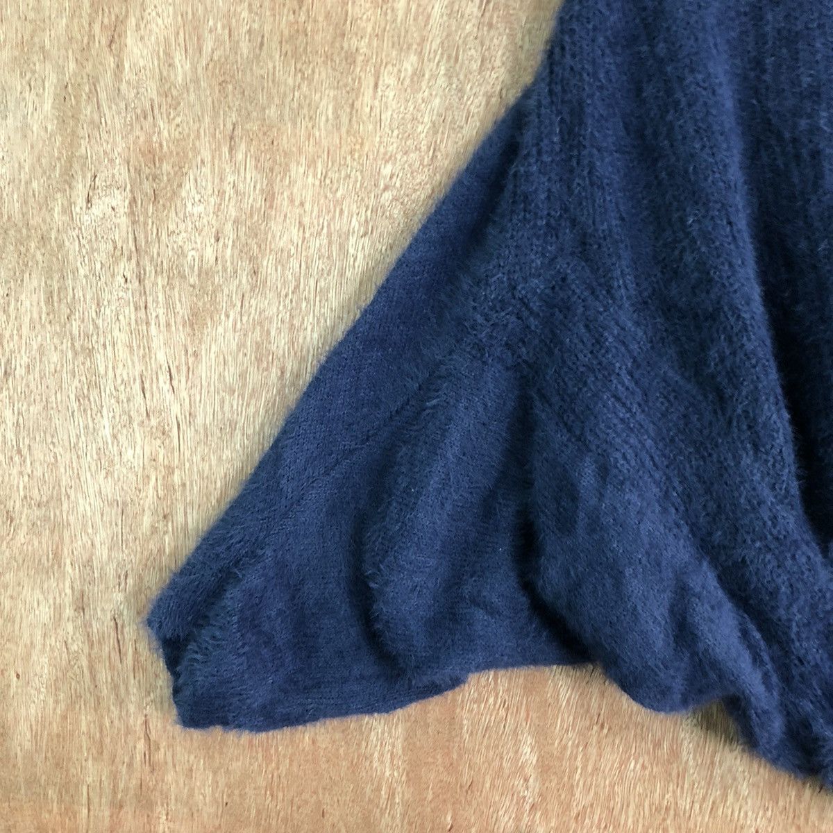 Homespun Knitwear DLL Silent Worth Dark Blue Mohair Knitwear #c363 Size US M / EU 48-50 / 2 - 7 Thumbnail