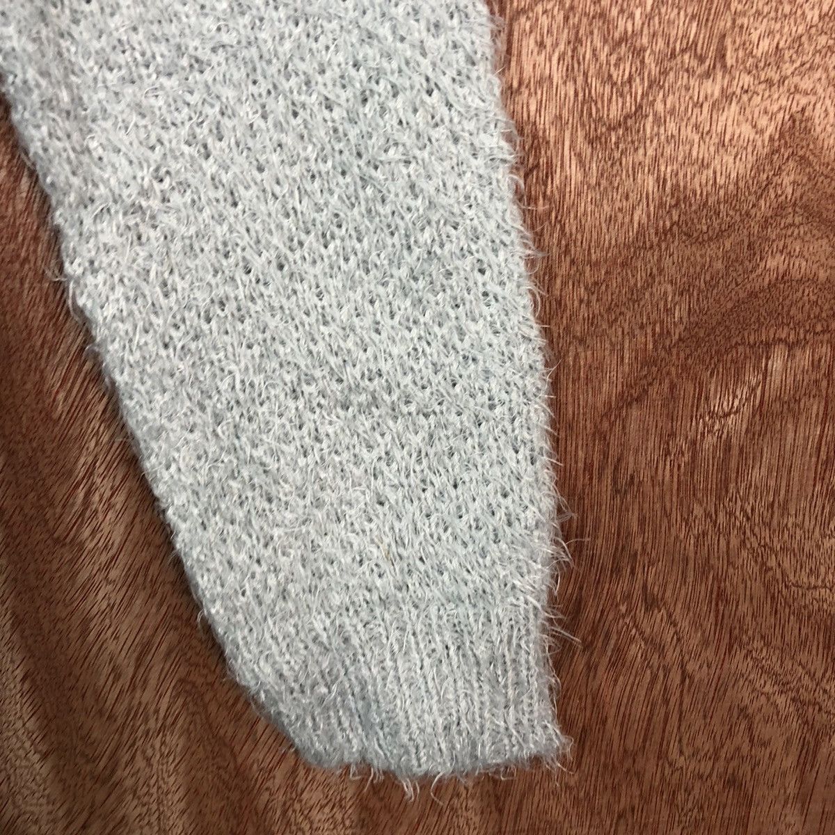 Homespun Knitwear DLL Sorridere Grey Mohair Shag Shaggy knitwear #c385 Size M / US 6-8 / IT 42-44 - 4 Thumbnail