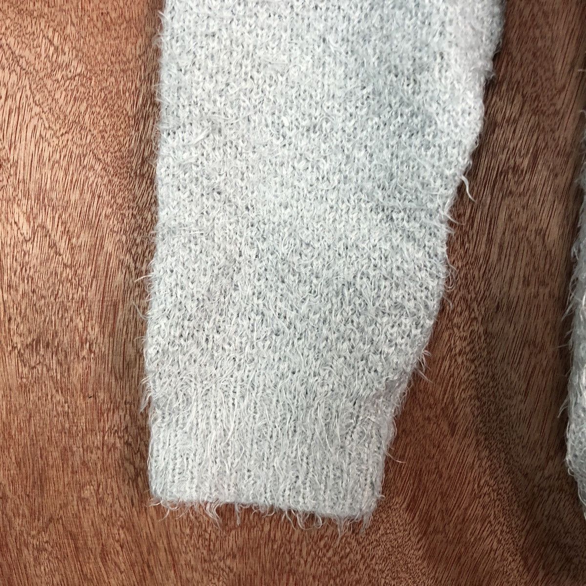 Homespun Knitwear DLL Sorridere Grey Mohair Shag Shaggy knitwear #c385 Size M / US 6-8 / IT 42-44 - 6 Thumbnail