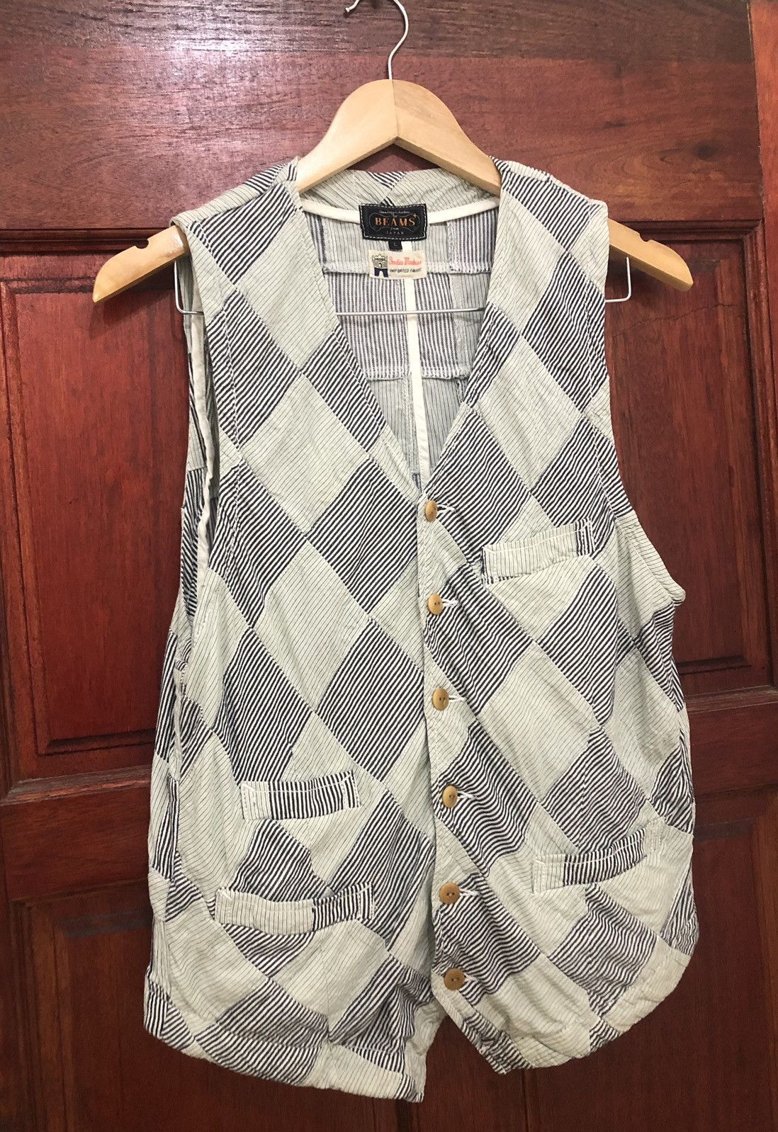 Beams Plus × Japanese Brand Beams India Madnas Patchwork Inspired Kapital Design Vest Size US L / EU 52-54 / 3 - 2 Thumbnail
