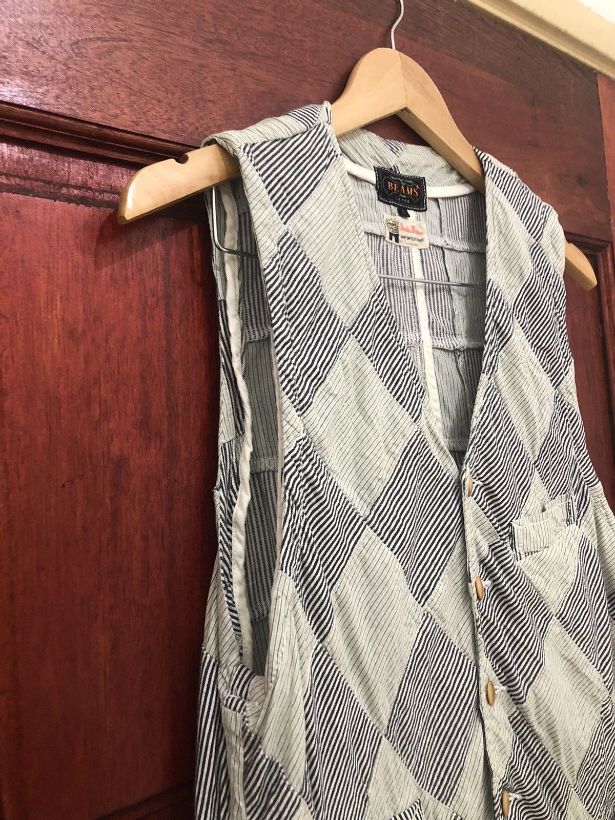 Beams Plus × Japanese Brand Beams India Madnas Patchwork Inspired Kapital Design Vest Size US L / EU 52-54 / 3 - 6 Thumbnail