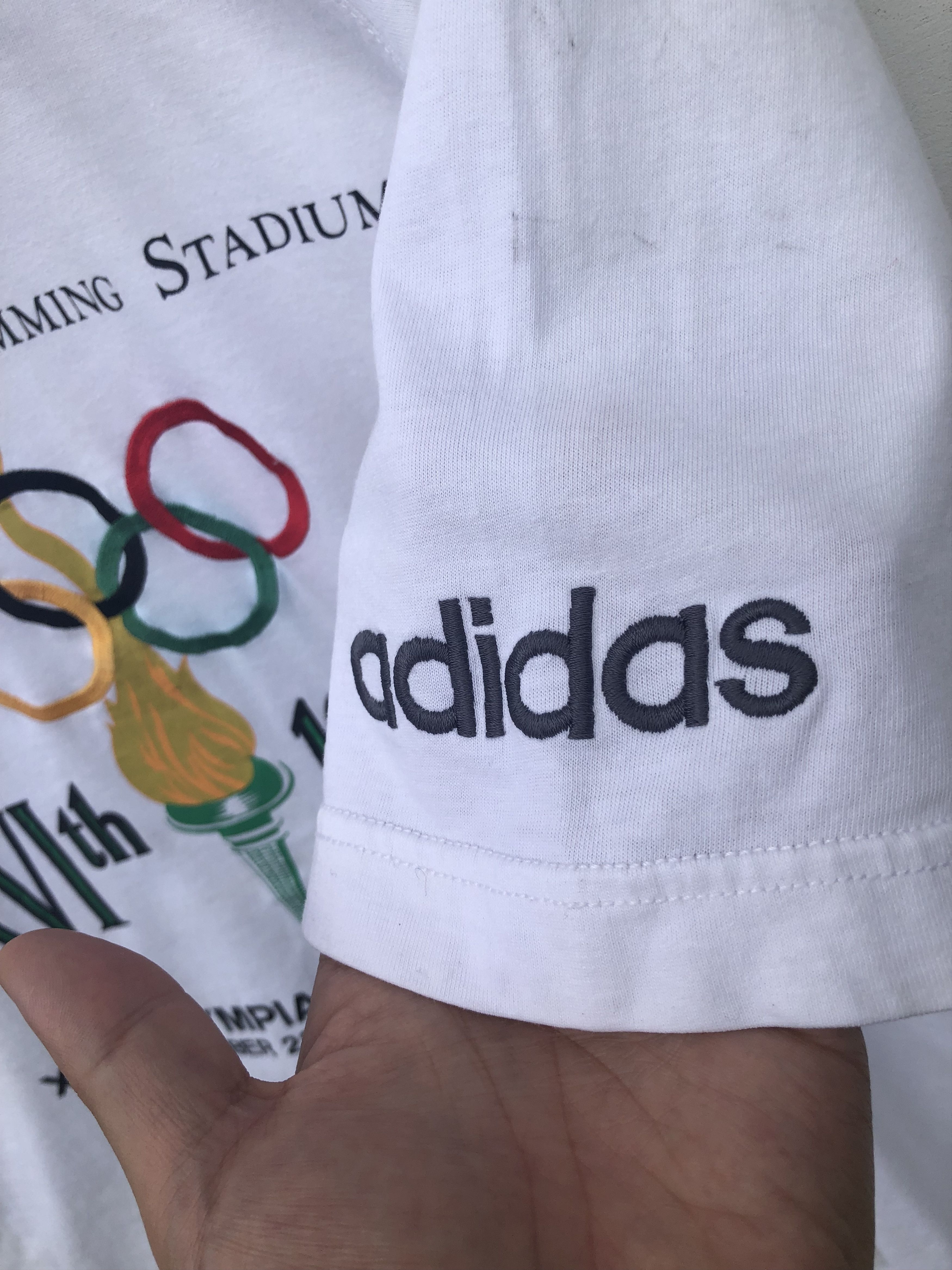 Adidas RARE🔥VINTAGE ADIDAS MELBOURNE SWIMMING OLYMPIC SHIRT Size US XL / EU 56 / 4 - 8 Thumbnail