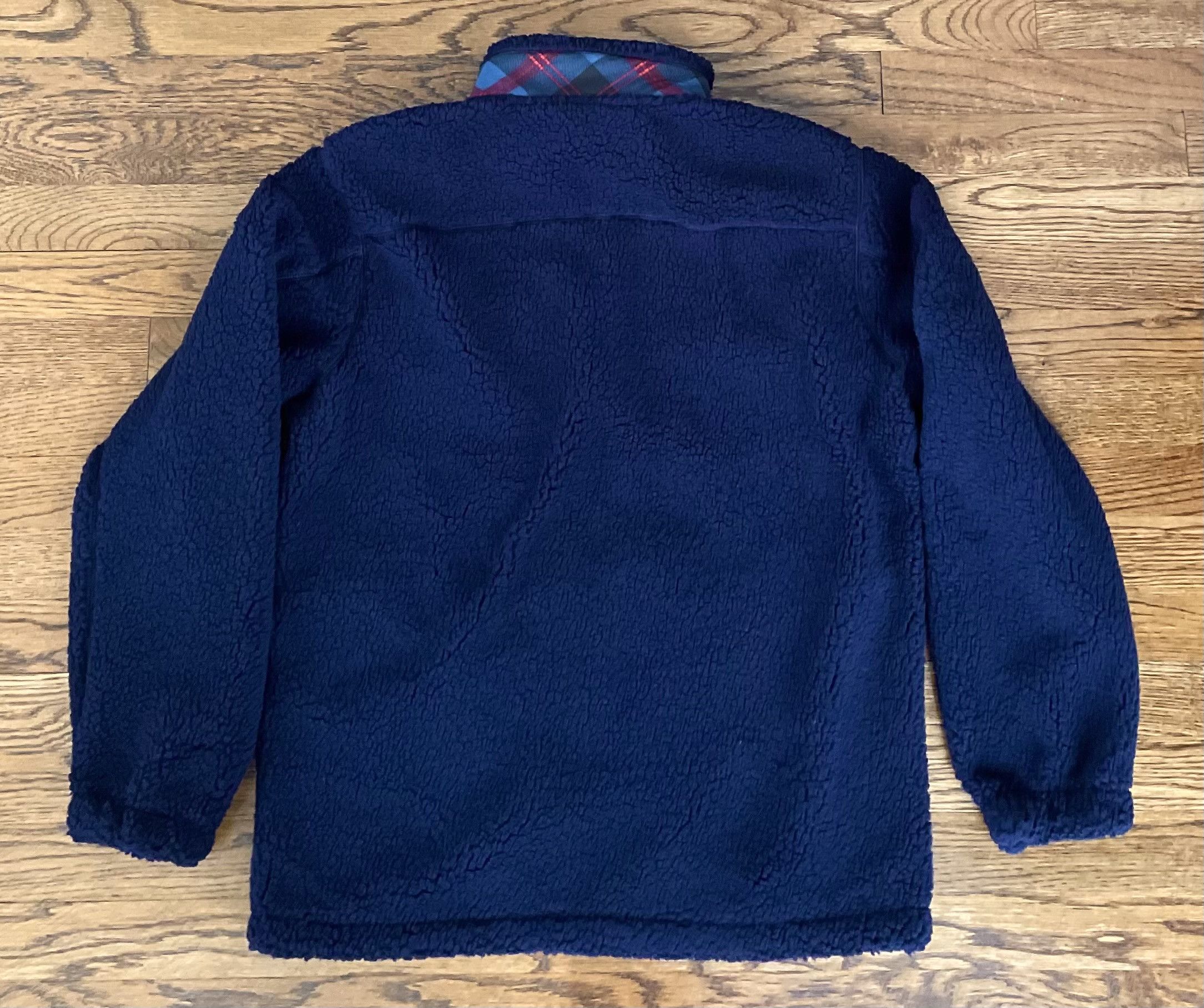JW Anderson × Uniqlo XL Extra Large Navy Fleece Jacket Pile-Lined Full-Zip Coat Size US XL / EU 56 / 4 - 9 Thumbnail