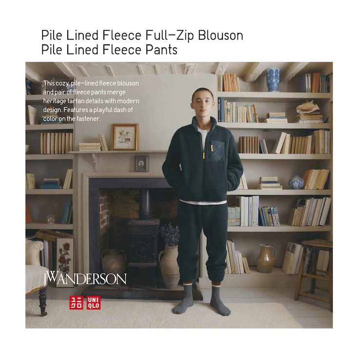 JW Anderson × Uniqlo XL Extra Large Navy Fleece Jacket Pile-Lined Full-Zip Coat Size US XL / EU 56 / 4 - 21 Thumbnail