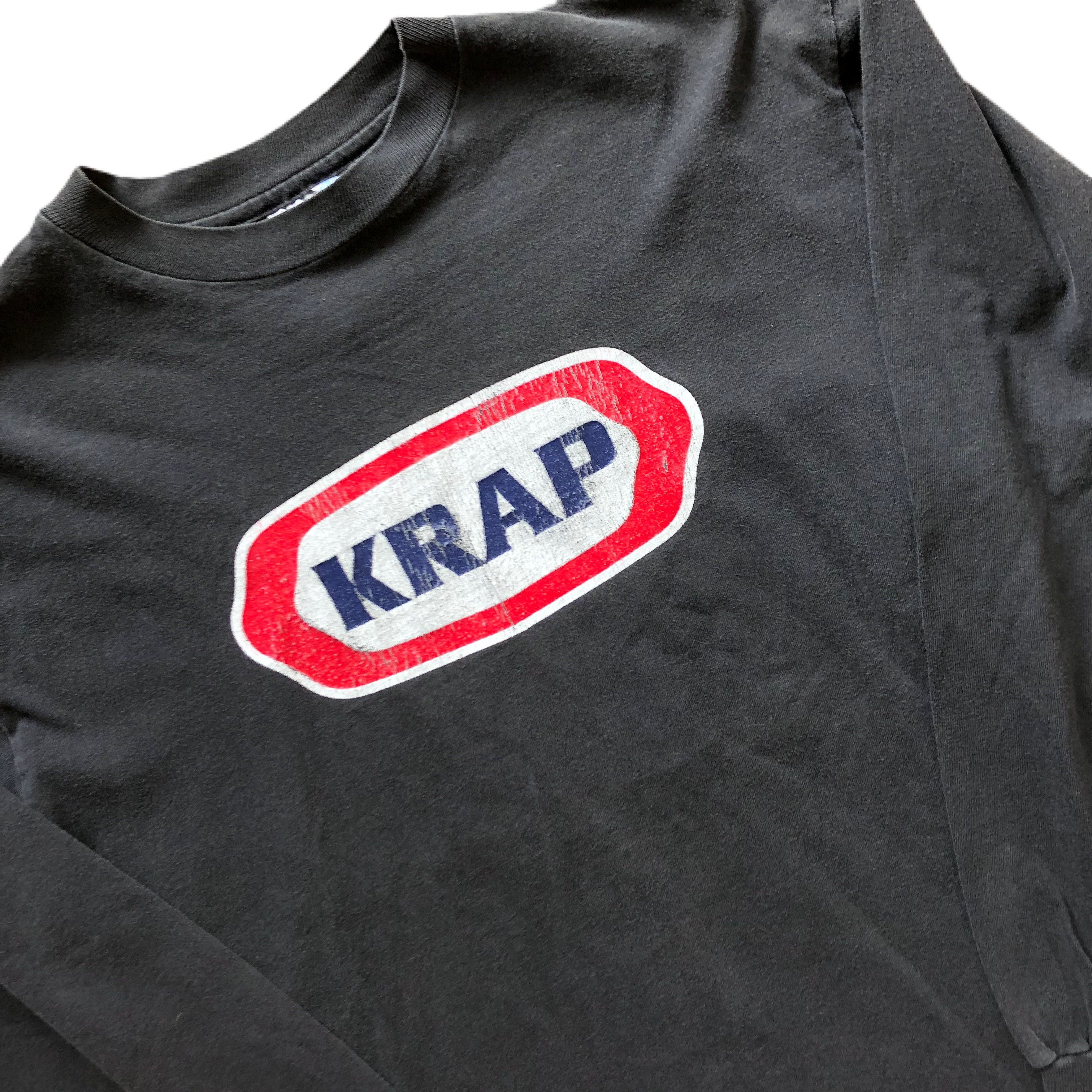 Hanes × Vintage Vintage 90s KRAP Parody T-shirt Size US L / EU 52-54 / 3 - 3 Thumbnail