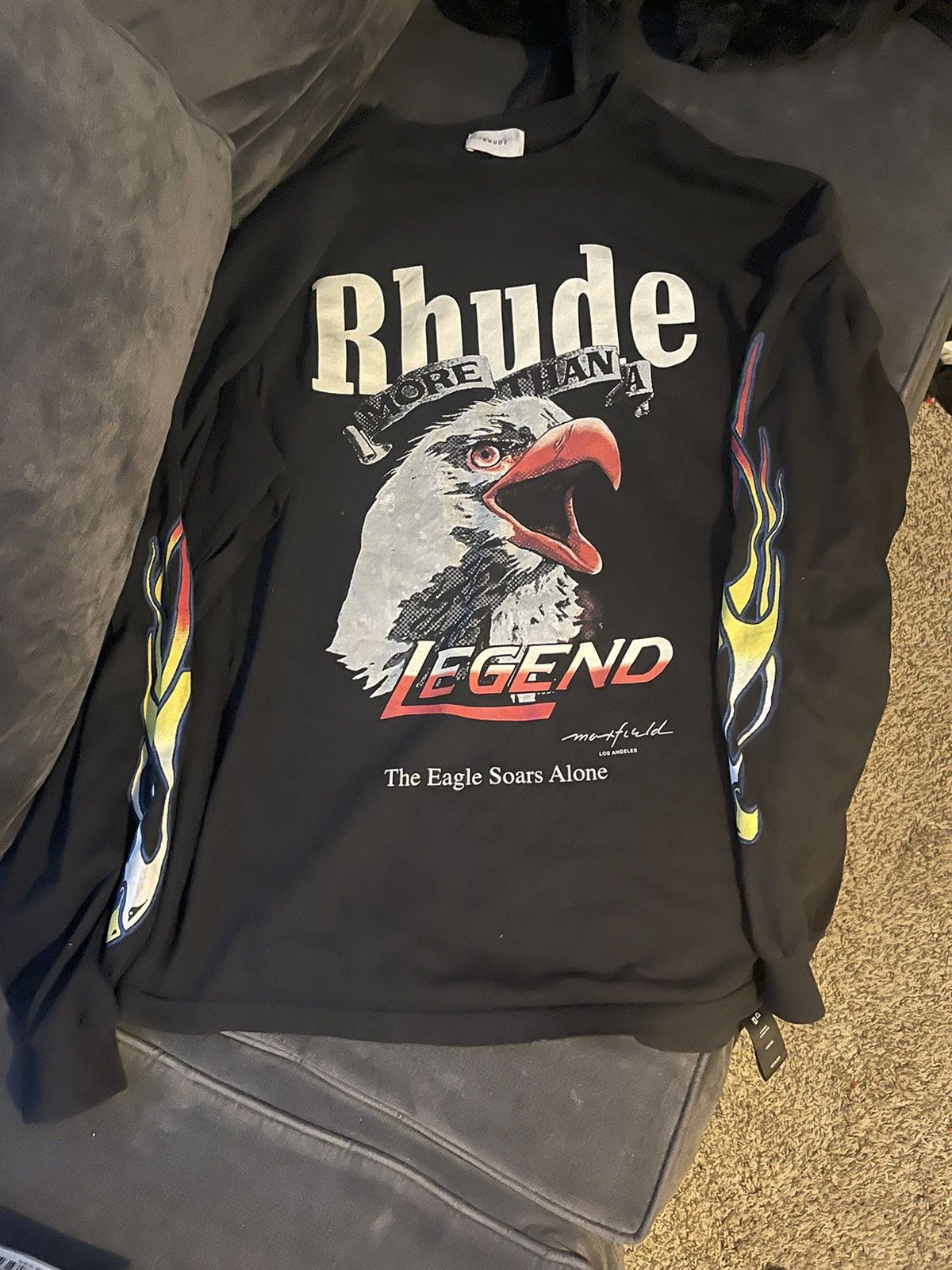Rhude Rhude X Maxfields LA Long Sleeve Size US XXL / EU 58 / 5 - 1 Thumbnail