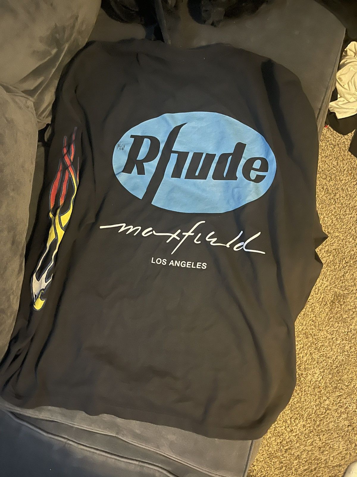 Rhude Rhude X Maxfields LA Long Sleeve Size US XXL / EU 58 / 5 - 2 Thumbnail