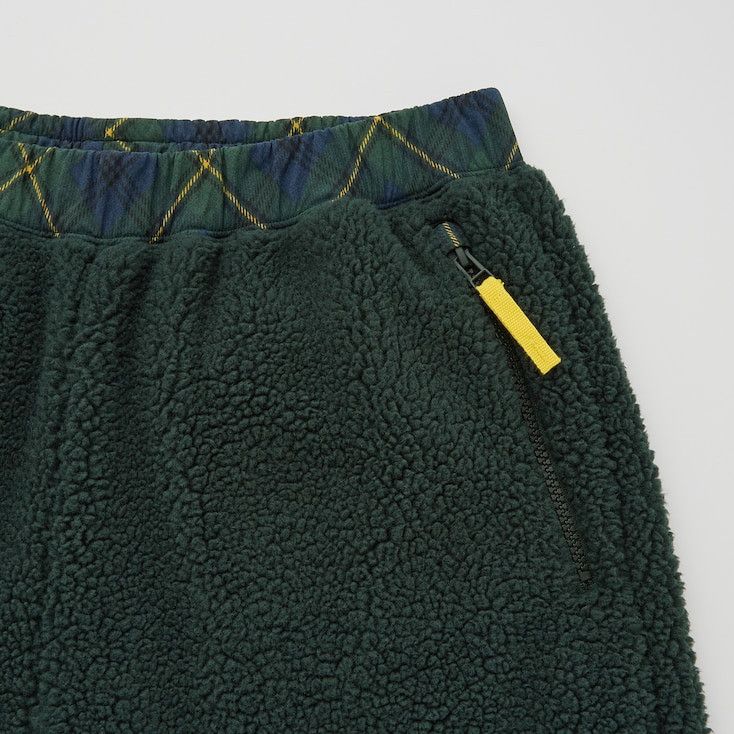 JW Anderson × Uniqlo Small Olive Green Fleece Pants Pile-Lined Sherpa Joggers Size US 28 / EU 44 - 19 Thumbnail