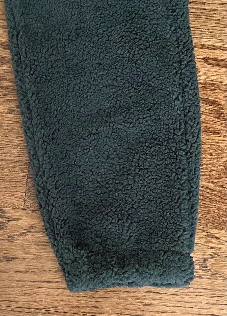 JW Anderson × Uniqlo Small Olive Green Fleece Pants Pile-Lined Sherpa Joggers Size US 28 / EU 44 - 14 Thumbnail