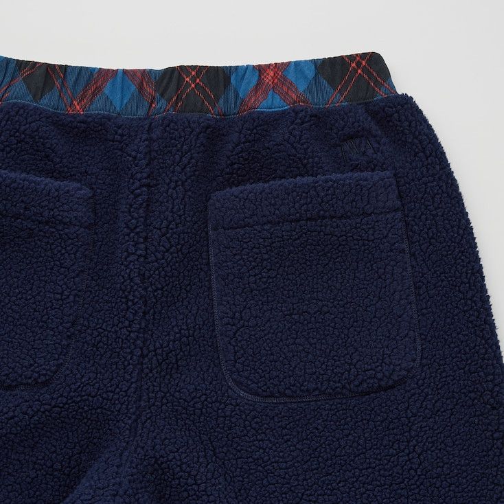 JW Anderson × Uniqlo Medium Navy Blue Fleece Pants Pile-Lined Sherpa Joggers Size US 31 - 8 Thumbnail