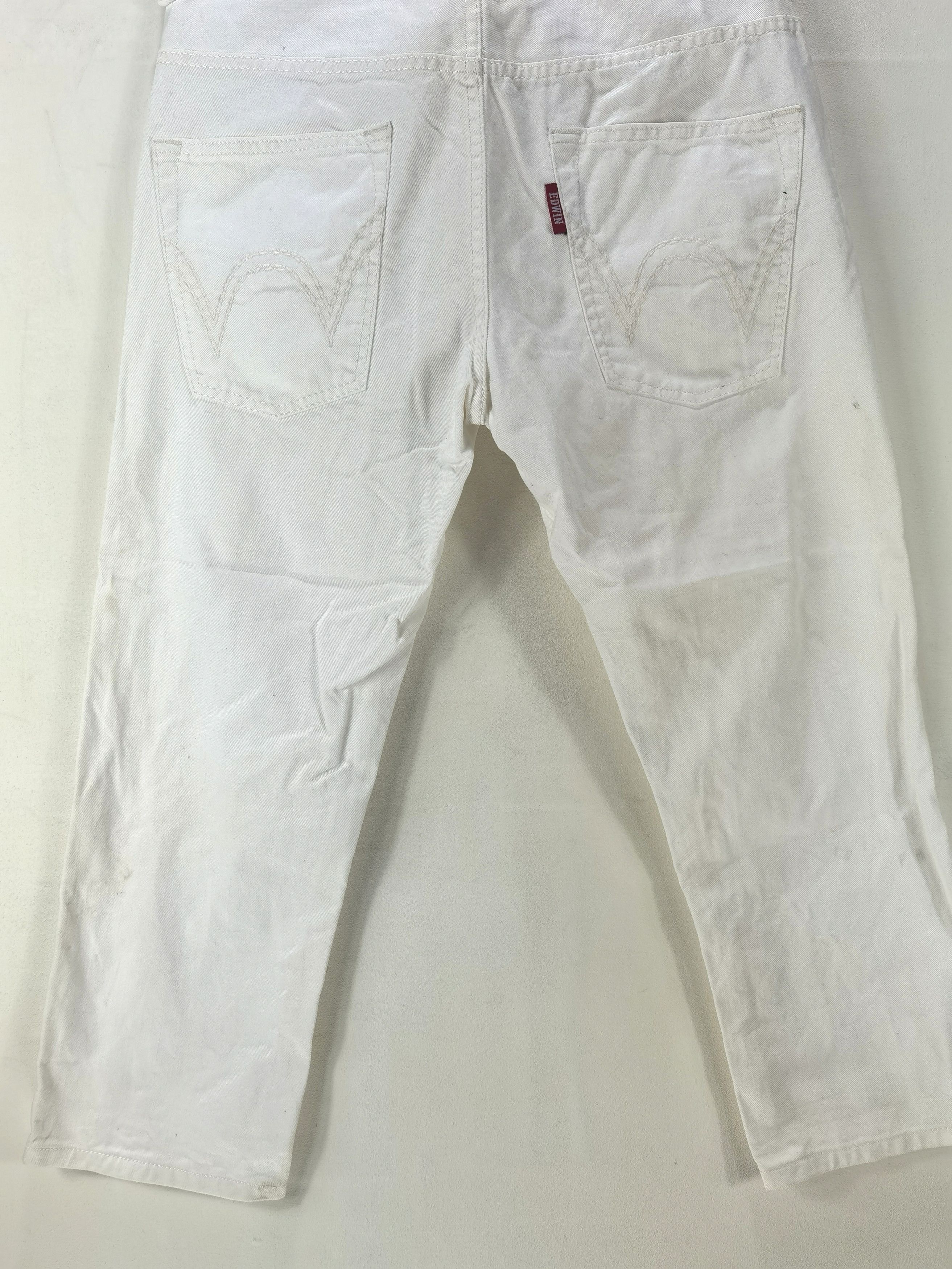 P4 superwhite EDWIN crop three quarter jeans pant exclusive
