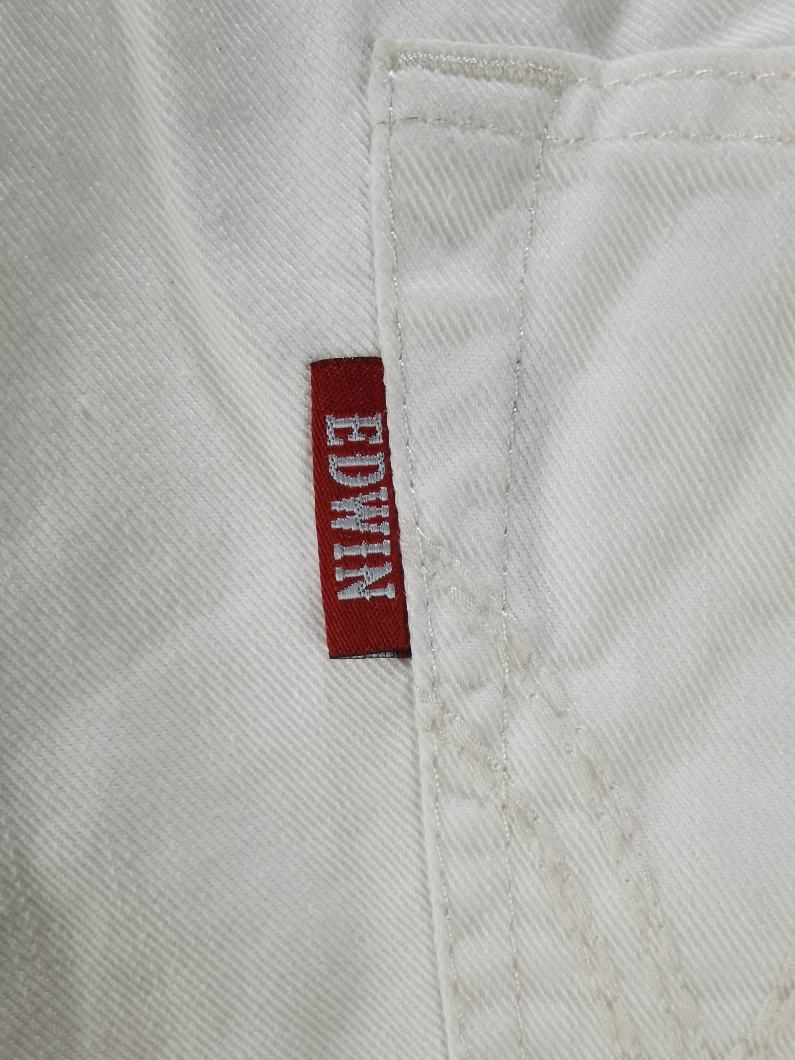 P4 superwhite EDWIN crop three quarter jeans pant exclusive