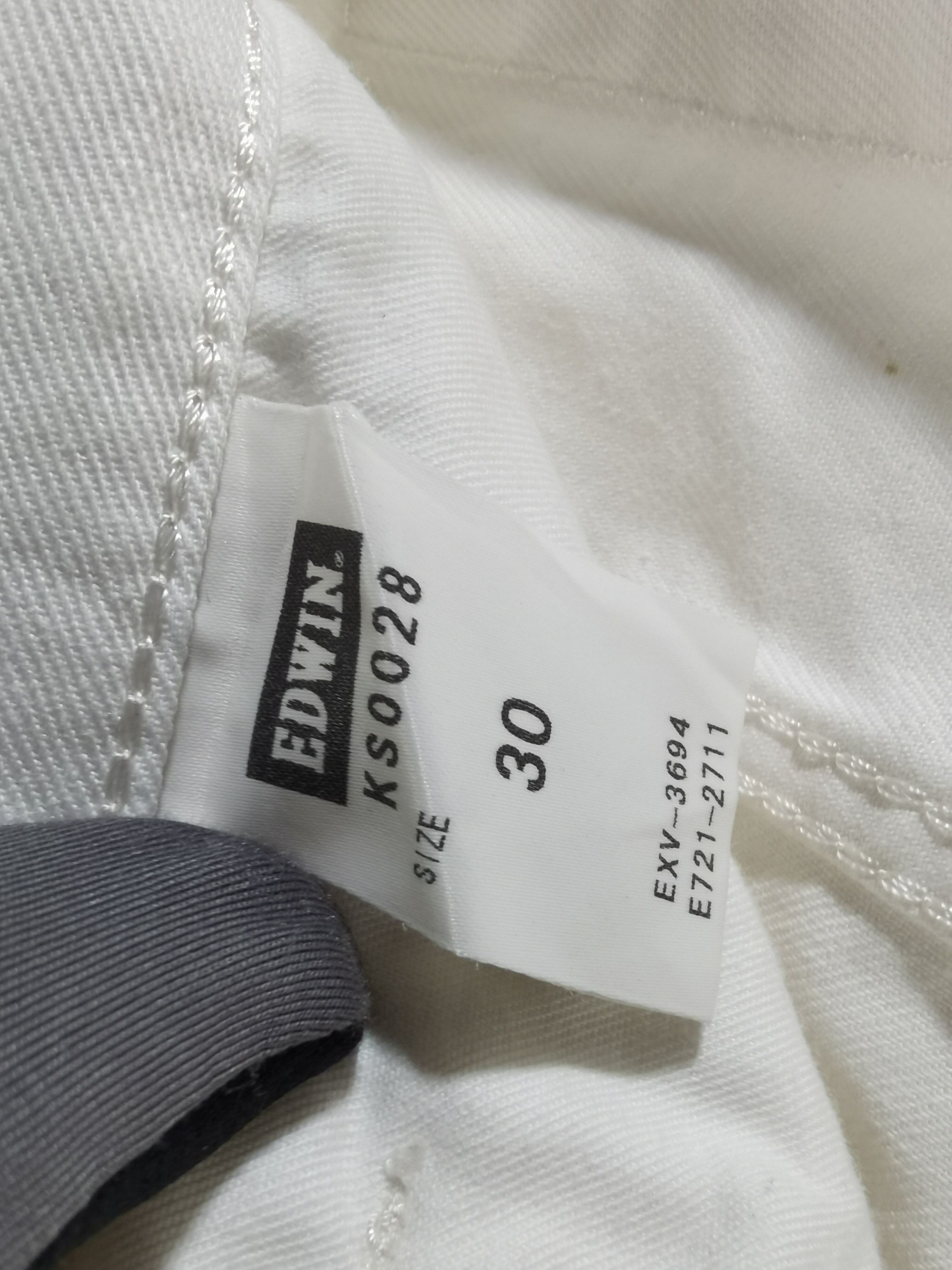 P4 superwhite EDWIN crop three quarter jeans pant exclusive