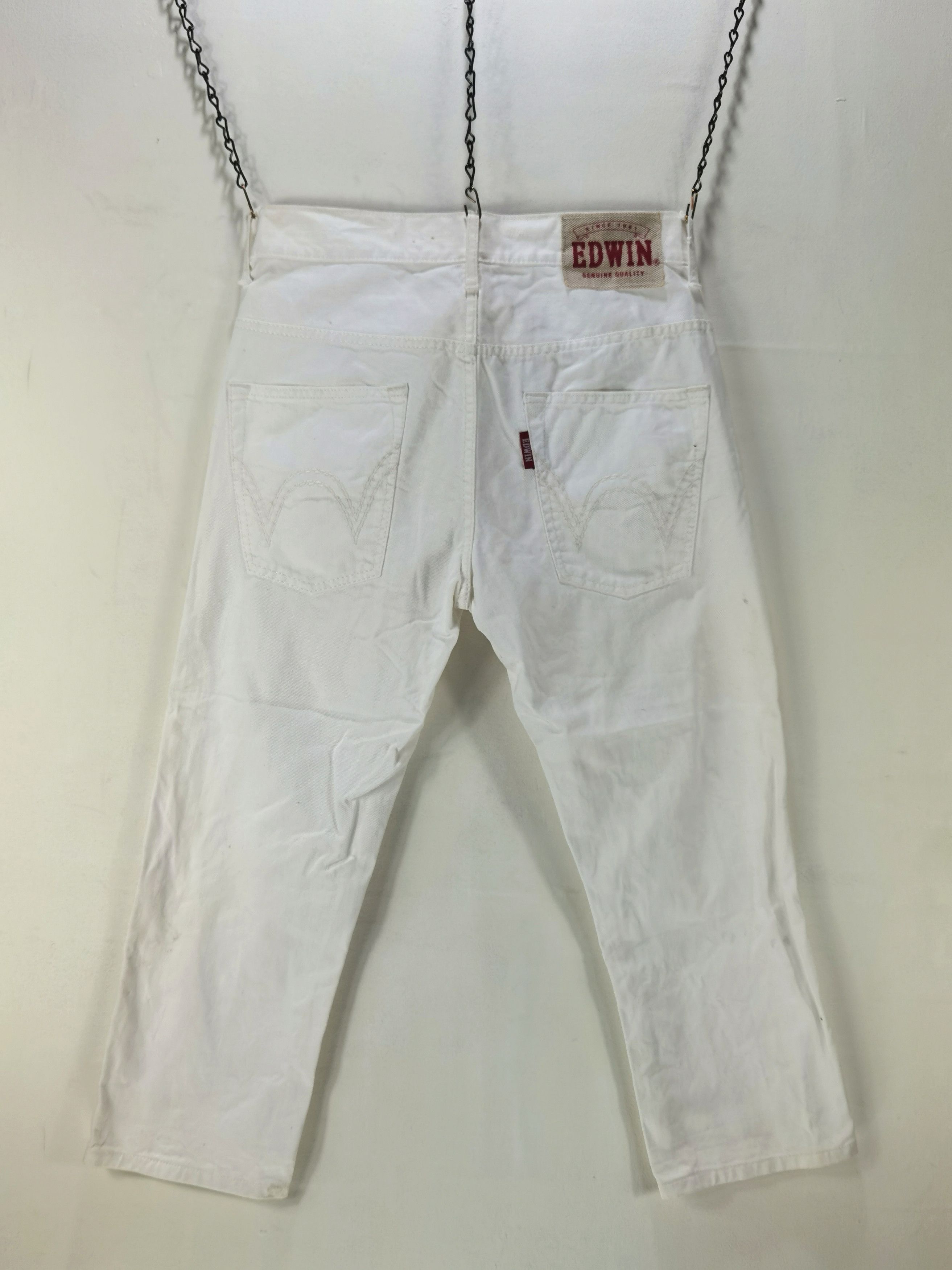 P4 superwhite EDWIN crop three quarter jeans pant exclusive