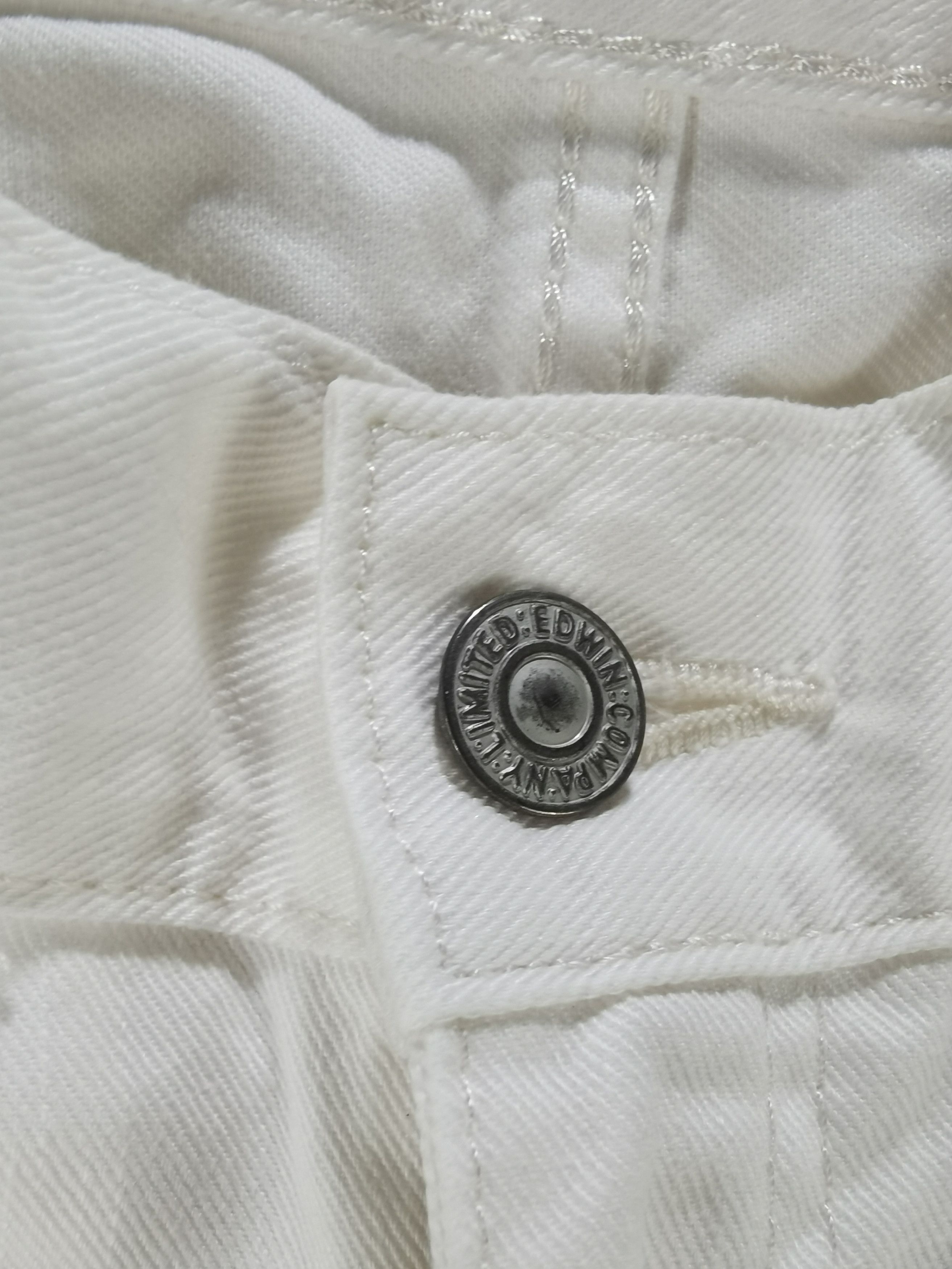 P4 superwhite EDWIN crop three quarter jeans pant exclusive