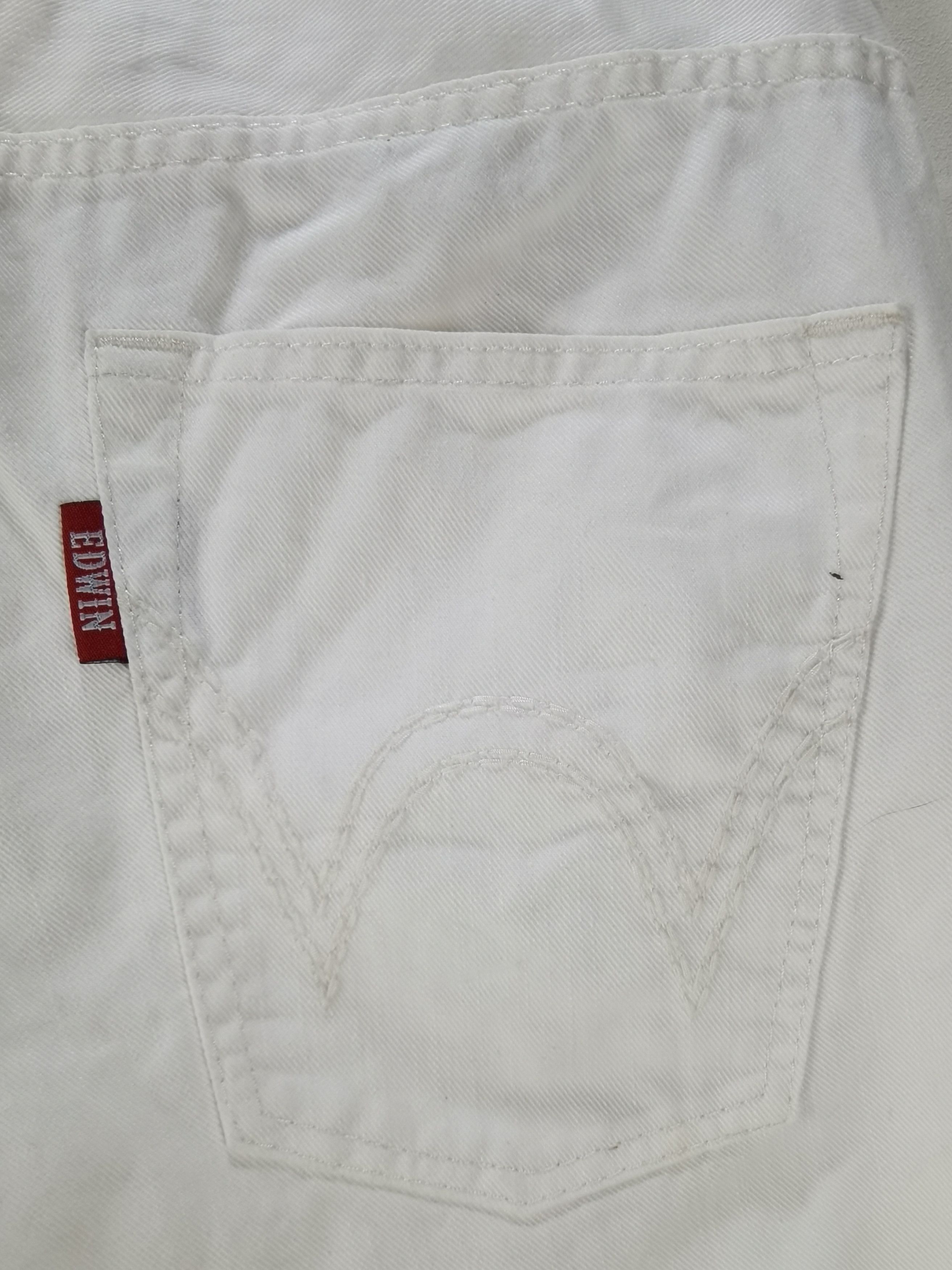 P4 superwhite EDWIN crop three quarter jeans pant exclusive