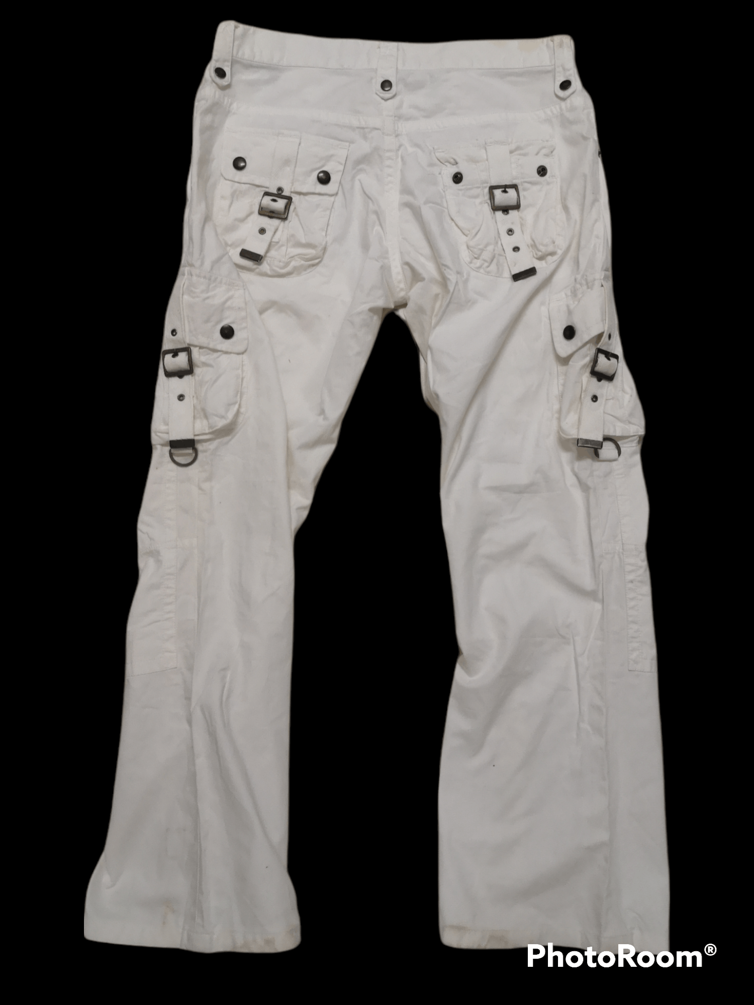 image of Tete Homme Cargo Tactical Pants in White, Men's (Size 33)