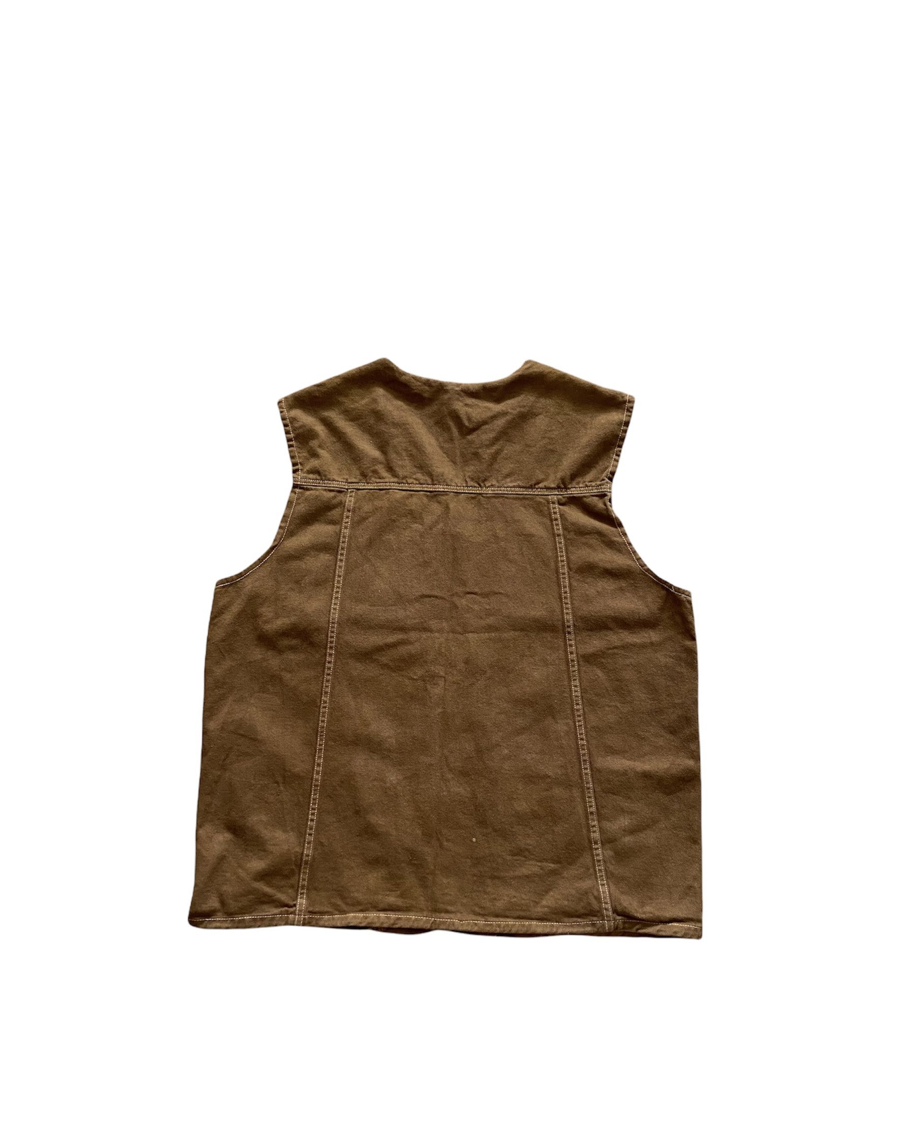 Karl Kani Vintage 90s Karl Kani Jeans Brown Jungle Tupac Vest Size US XL / EU 56 / 4 - 4 Thumbnail
