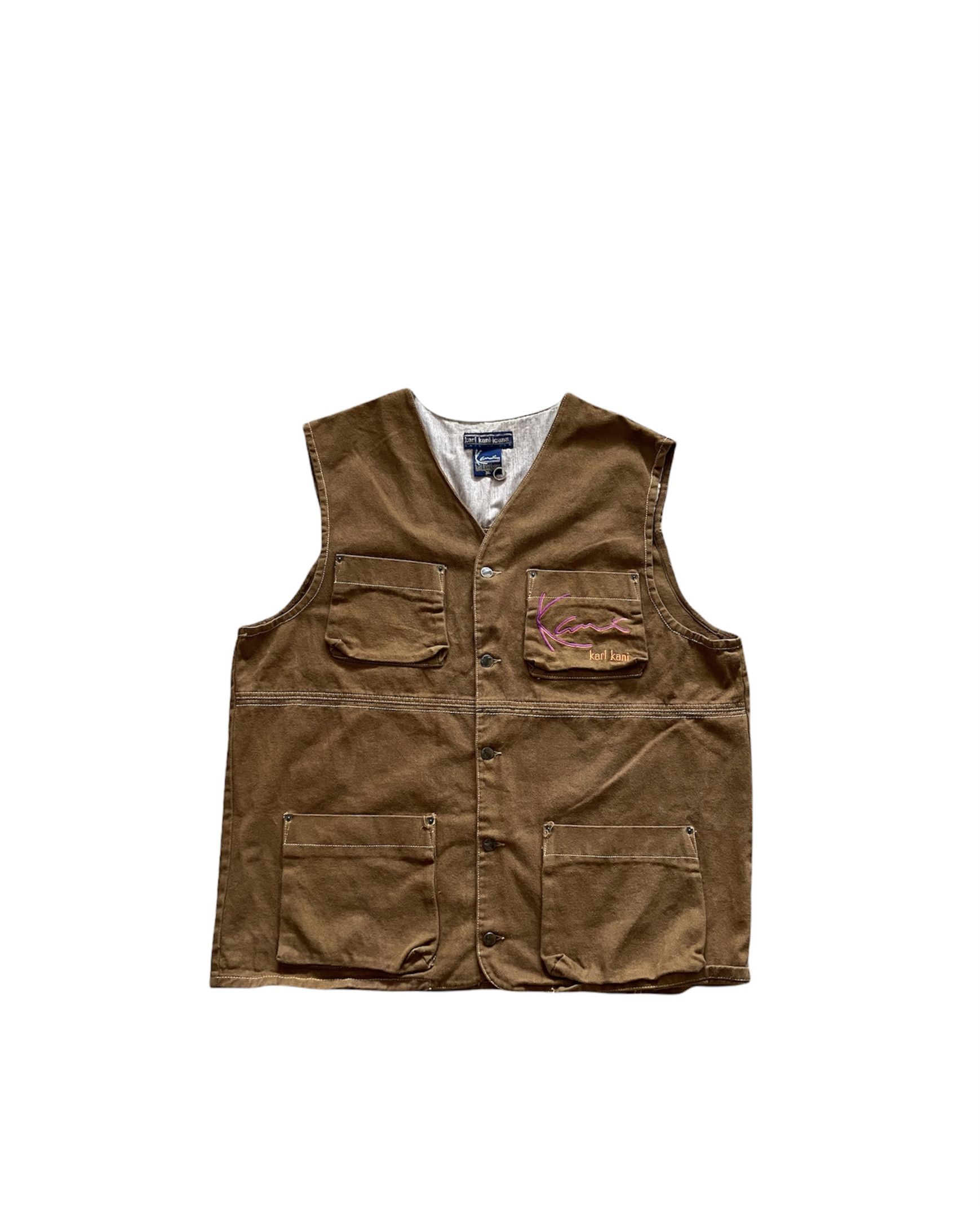 Karl Kani Vintage 90s Karl Kani Jeans Brown Jungle Tupac Vest Size US XL / EU 56 / 4 - 2 Thumbnail