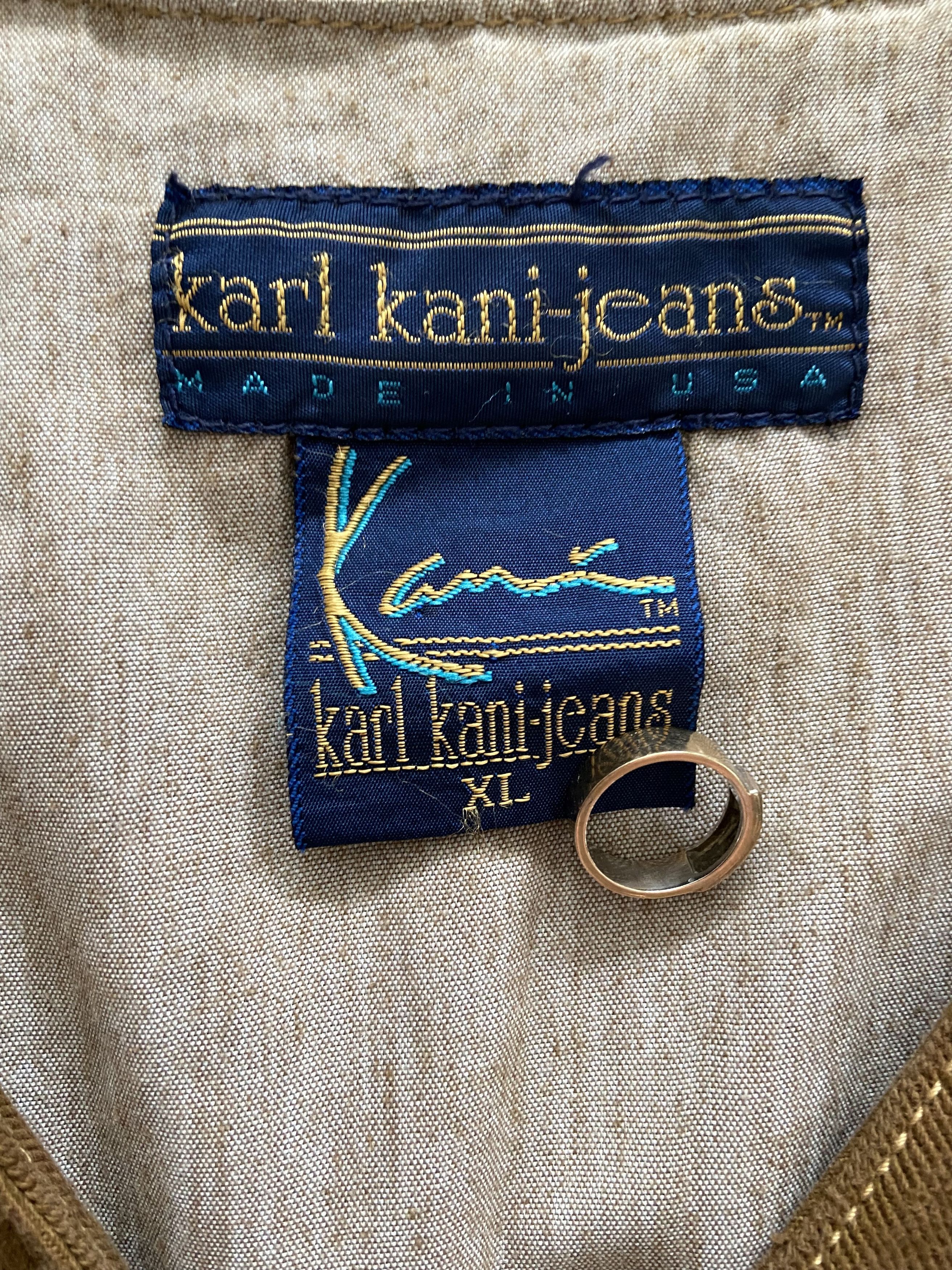 Karl Kani Vintage 90s Karl Kani Jeans Brown Jungle Tupac Vest Size US XL / EU 56 / 4 - 7 Thumbnail