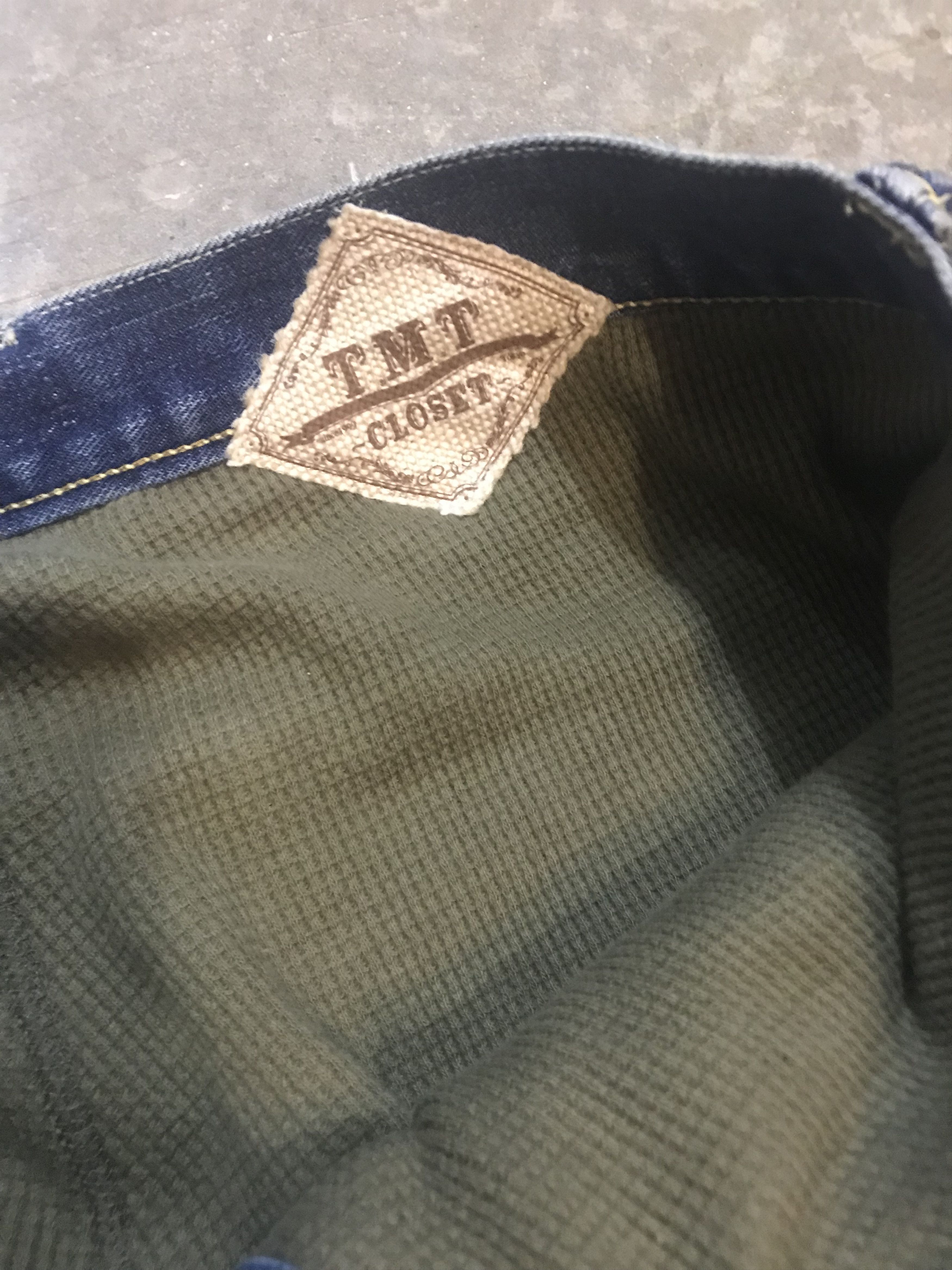 TMT TMT Japan distressed thermal layer selvedge pants Size US 33 - 9 Thumbnail