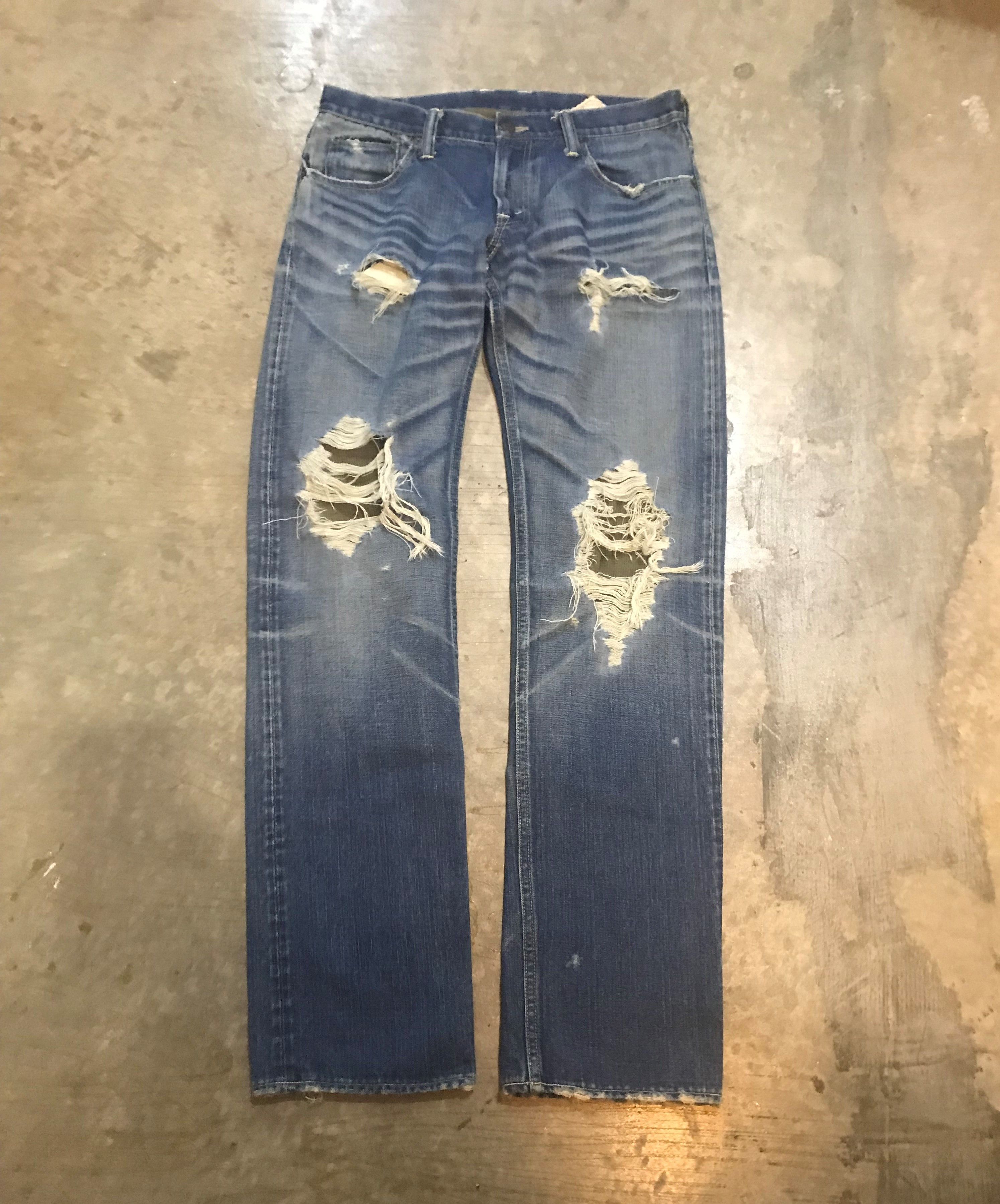 TMT TMT Japan distressed thermal layer selvedge pants Size US 33 - 2 Thumbnail