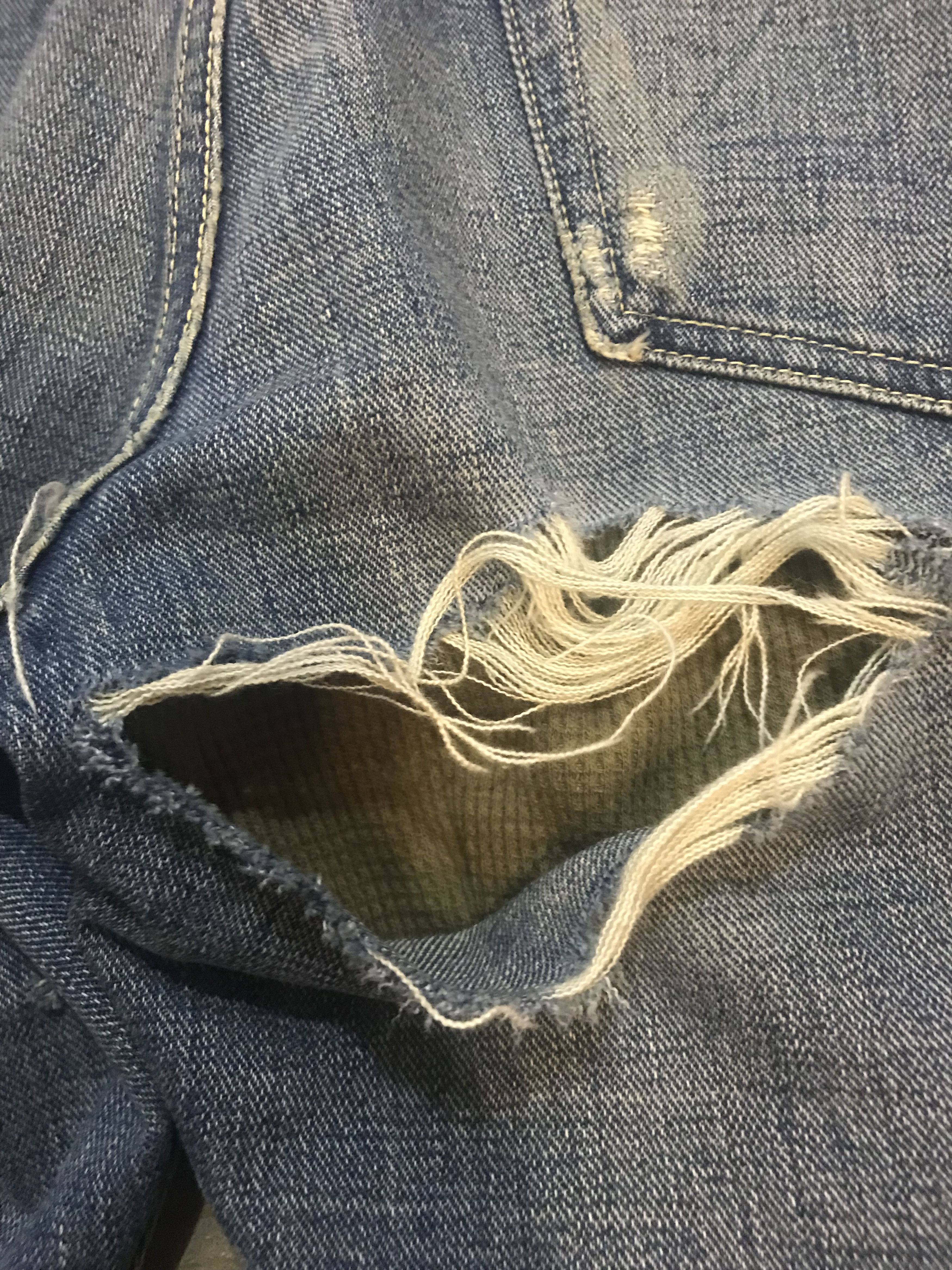 TMT TMT Japan distressed thermal layer selvedge pants Size US 33 - 8 Thumbnail