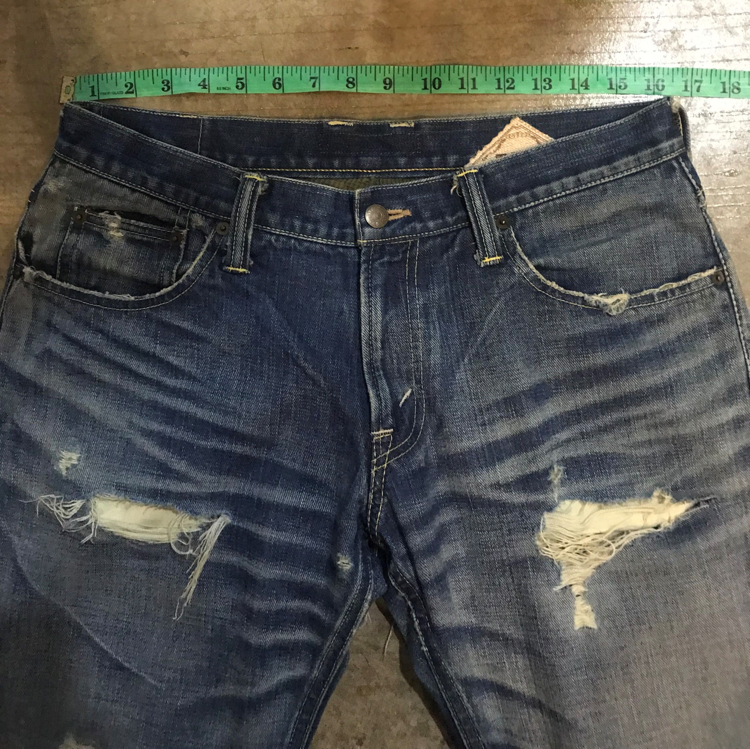 TMT TMT Japan distressed thermal layer selvedge pants Size US 33 - 11 Thumbnail