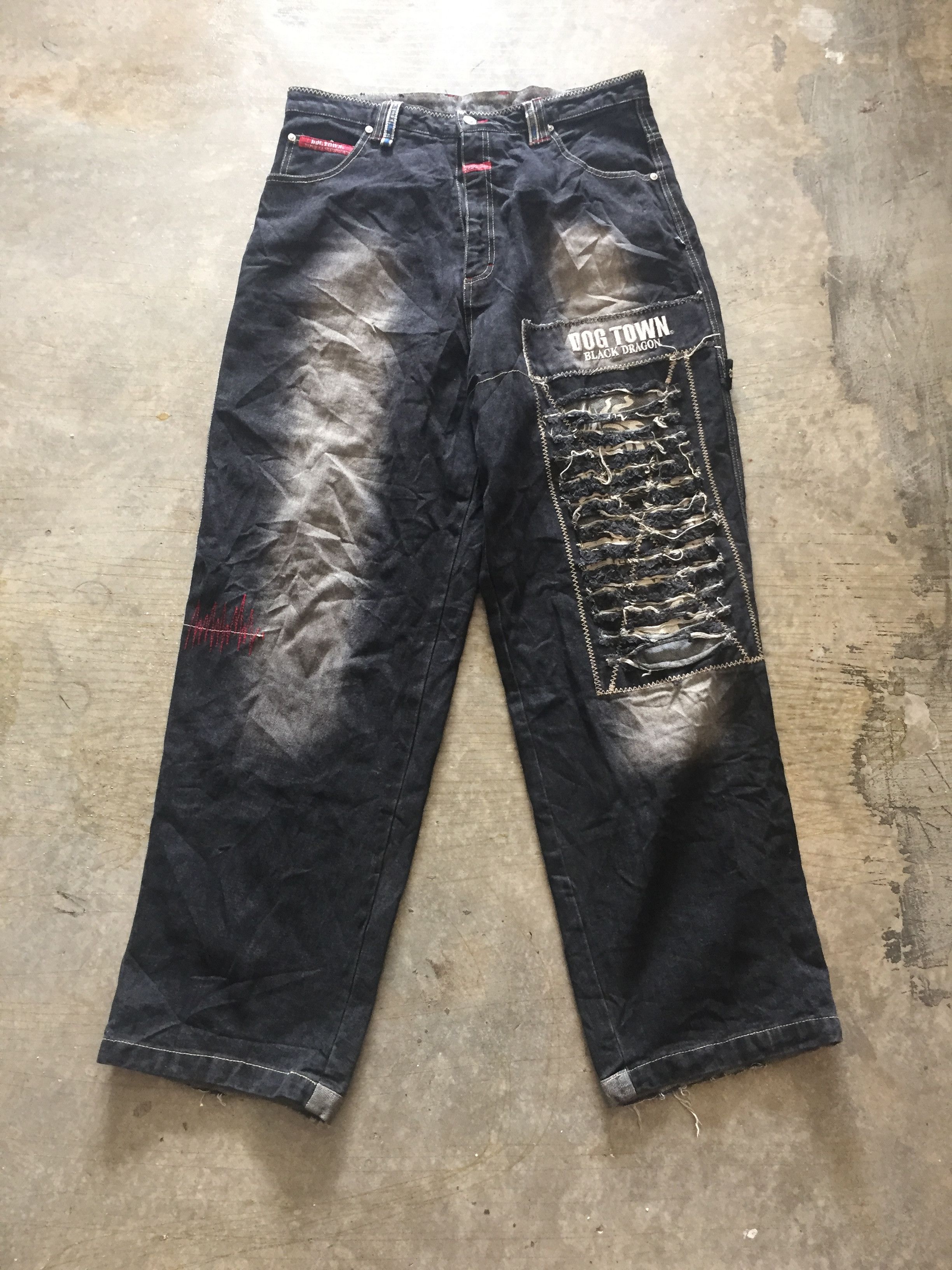 Dogtown 2000s Dogtown fringe distressed baggy carpenter denim Size US 34 / EU 50 - 2 Thumbnail