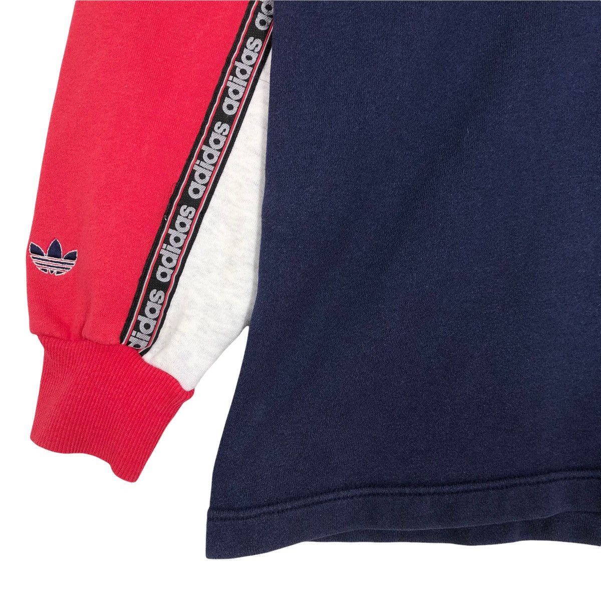 Adidas Vintage 90s Adidas Originals Collar Sweatshirt Size US L / EU 52-54 / 3 - 3 Thumbnail