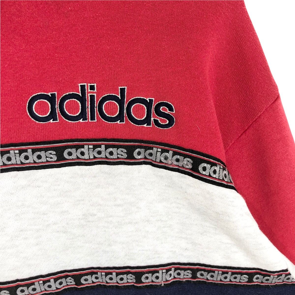 Adidas Vintage 90s Adidas Originals Collar Sweatshirt Size US L / EU 52-54 / 3 - 6 Thumbnail